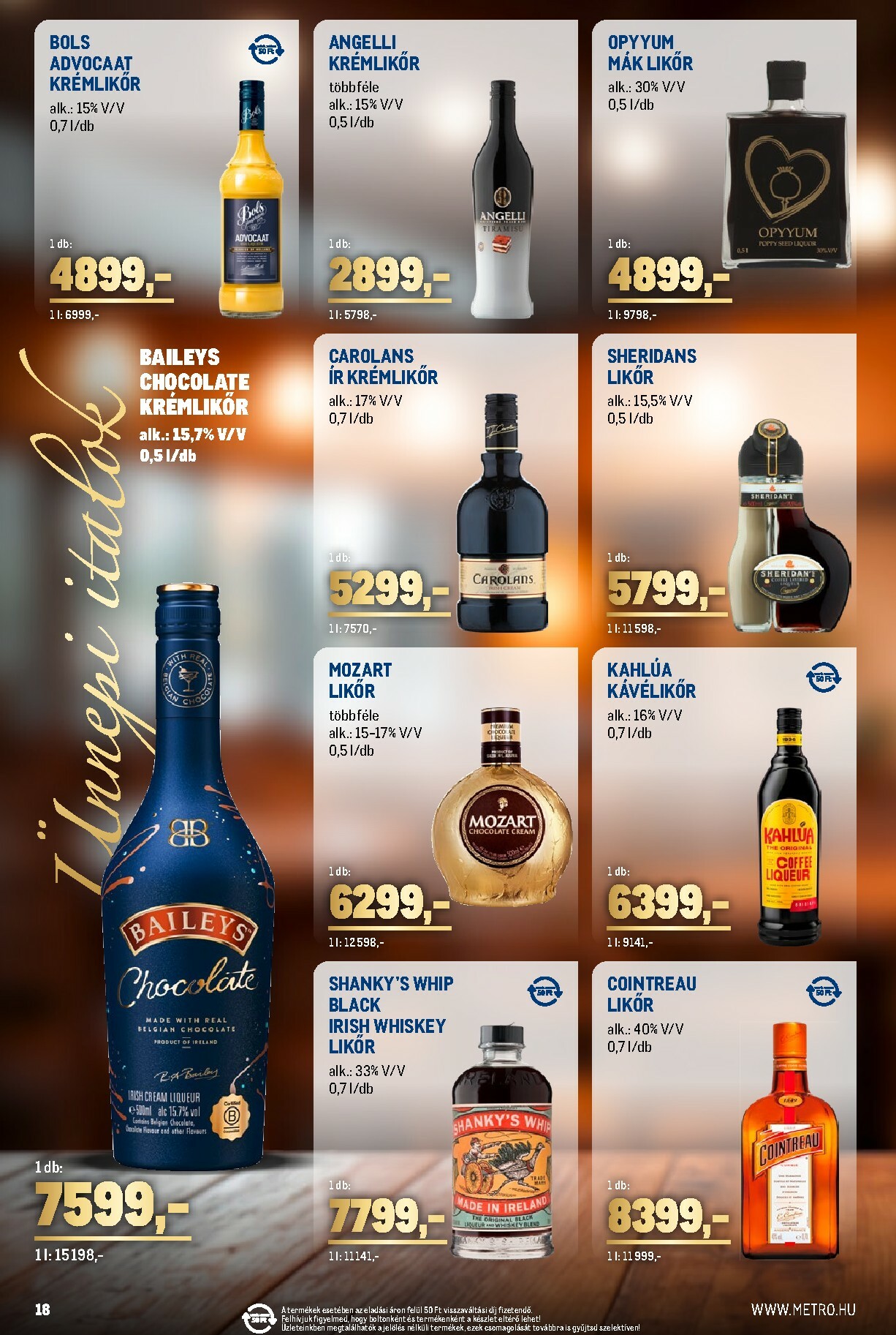 metro - Metro - Ünnepi Italok katalógus akciós újság, érvényes 11.02. - 11.30. - page: 18