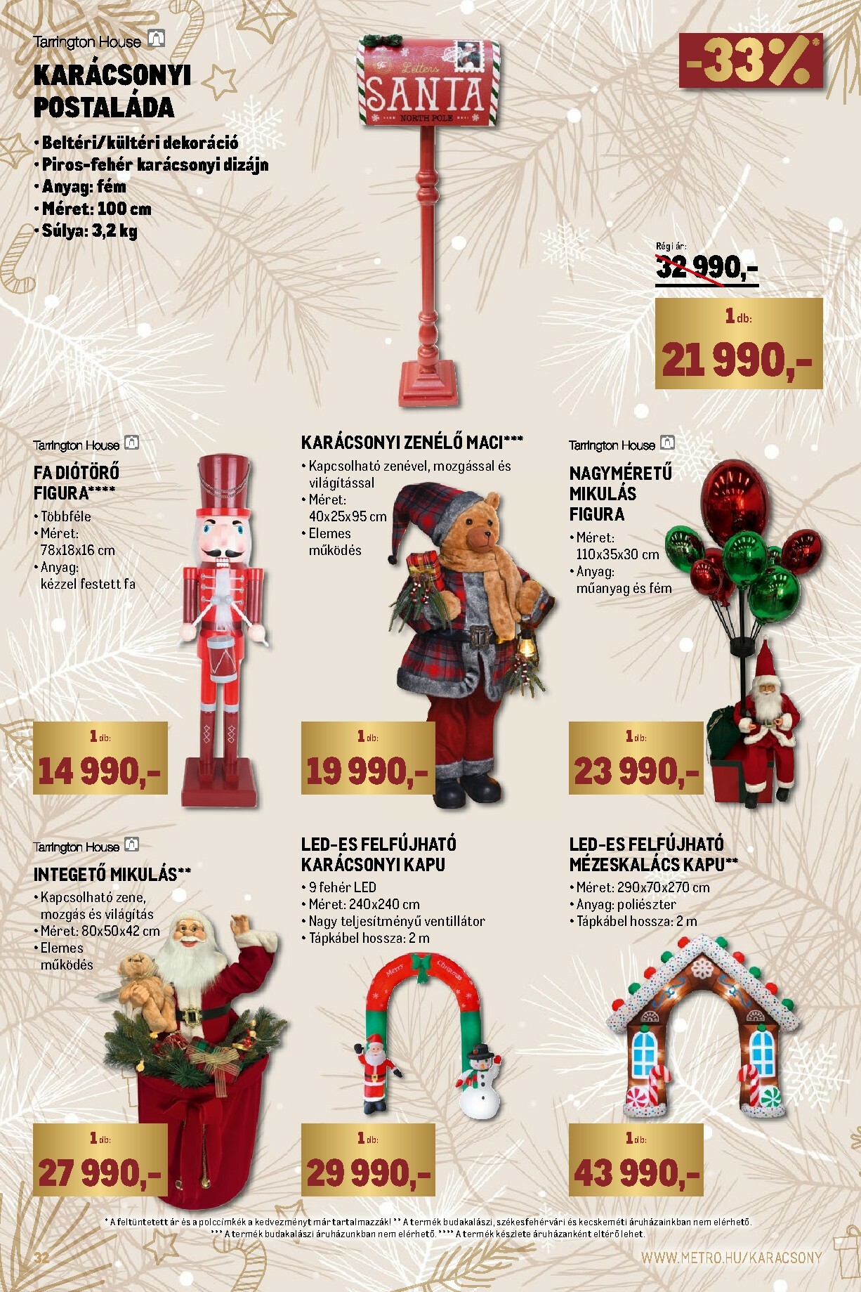 metro - Metro - Ünnepi katalógus akciós újság, érvényes 11.02. - 11.30. - page: 32