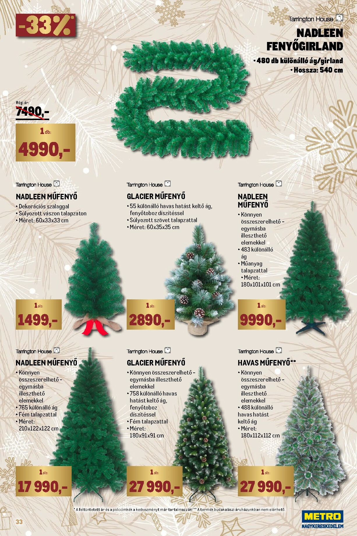 metro - Metro - Ünnepi katalógus akciós újság, érvényes 11.02. - 11.30. - page: 33