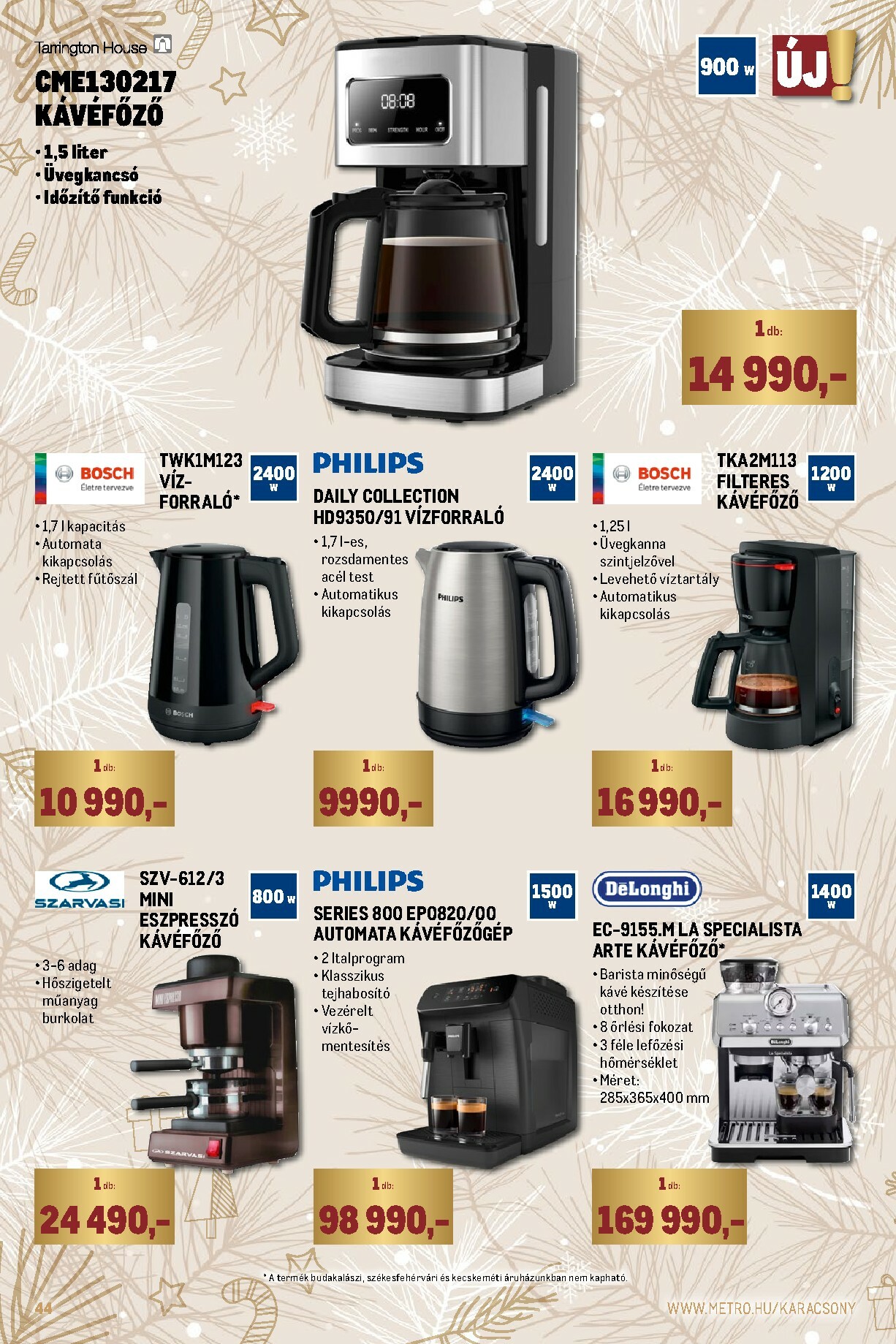 metro - Metro - Ünnepi katalógus akciós újság, érvényes 11.02. - 11.30. - page: 44