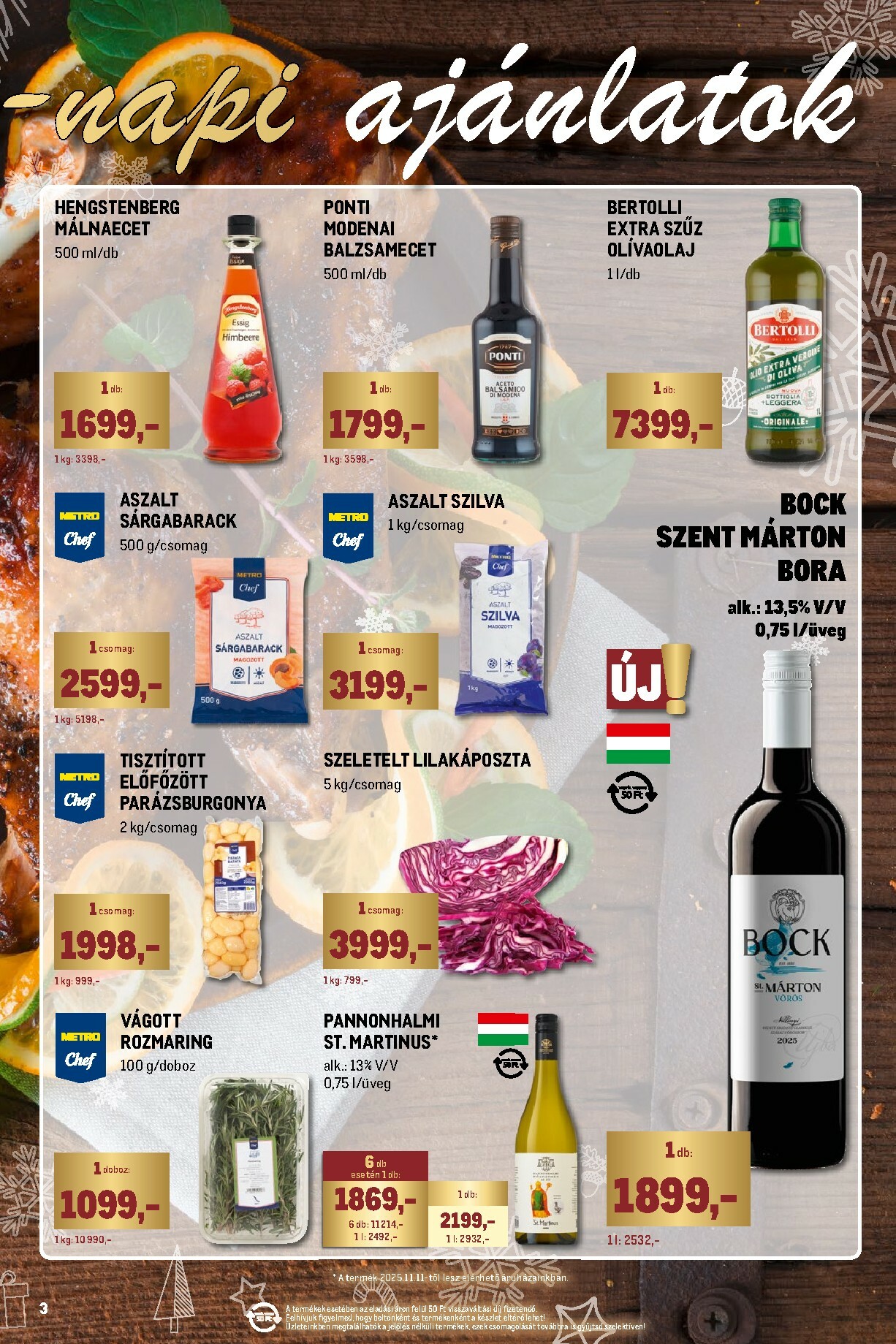 metro - Metro - Ünnepi katalógus akciós újság, érvényes 11.02. - 11.30. - page: 3