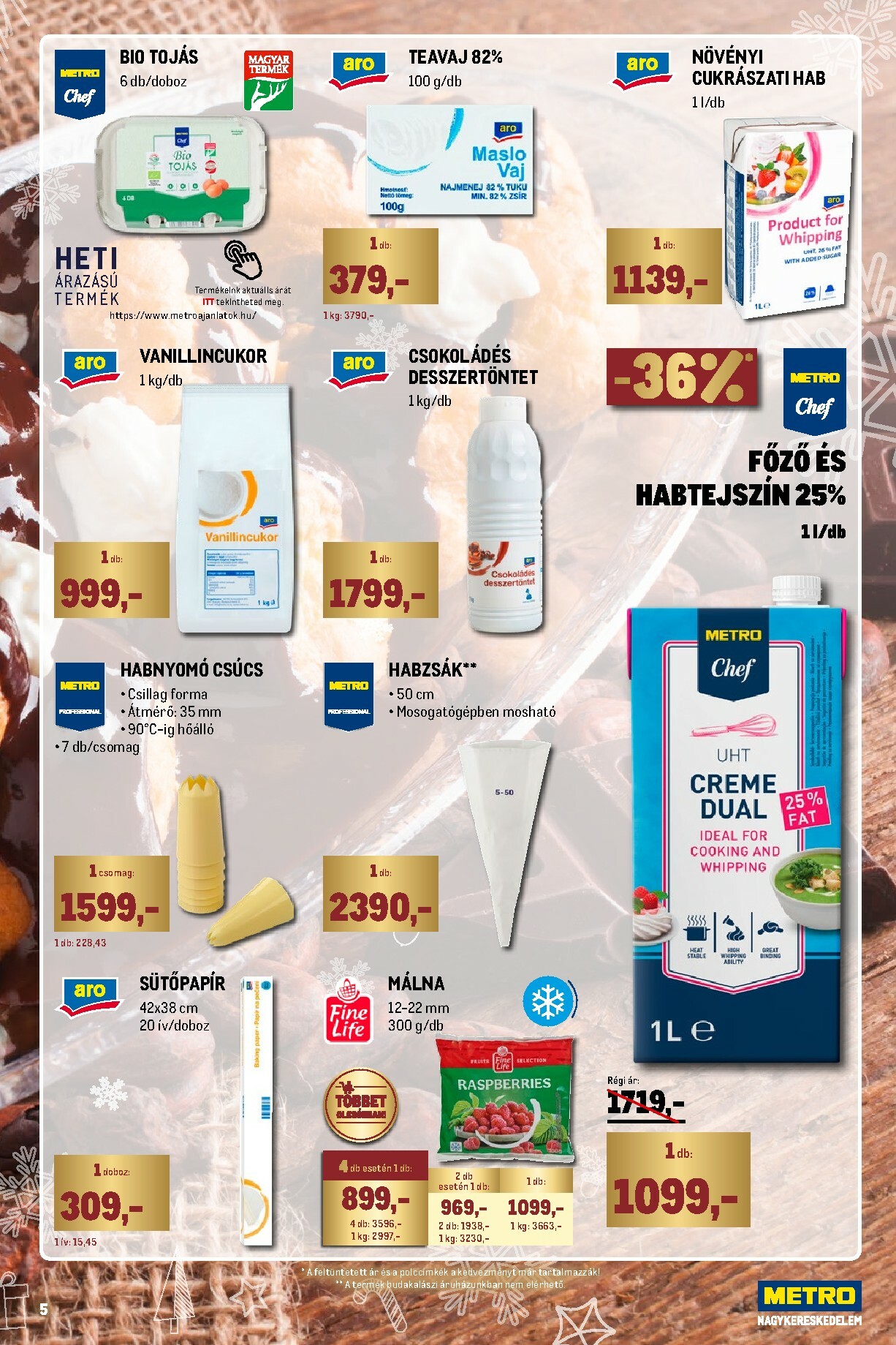 metro - Metro - Ünnepi katalógus akciós újság, érvényes 11.02. - 11.30. - page: 5