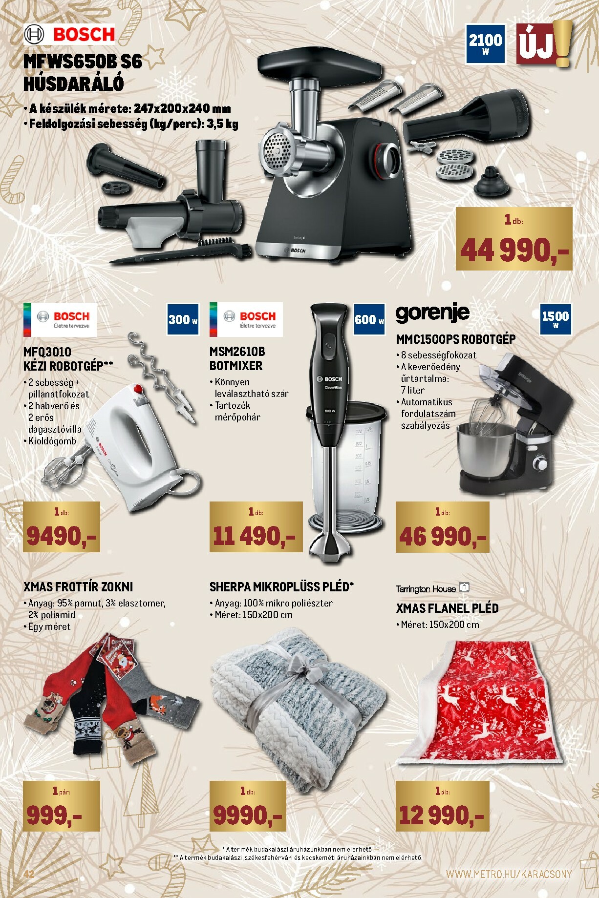 metro - Metro - Ünnepi katalógus akciós újság, érvényes 11.02. - 11.30. - page: 42