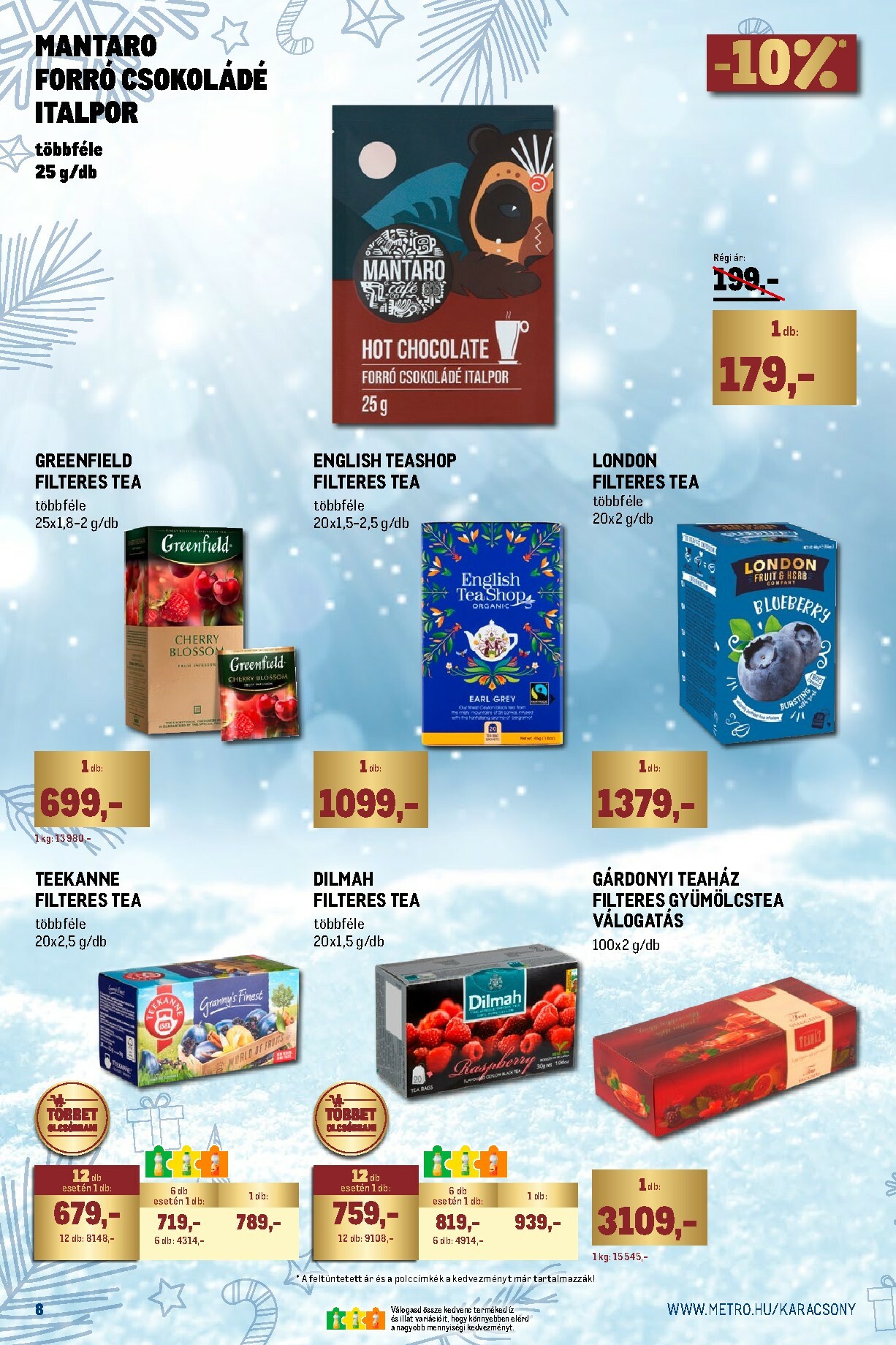 metro - Metro - Ünnepi katalógus akciós újság, érvényes 11.02. - 11.30. - page: 8