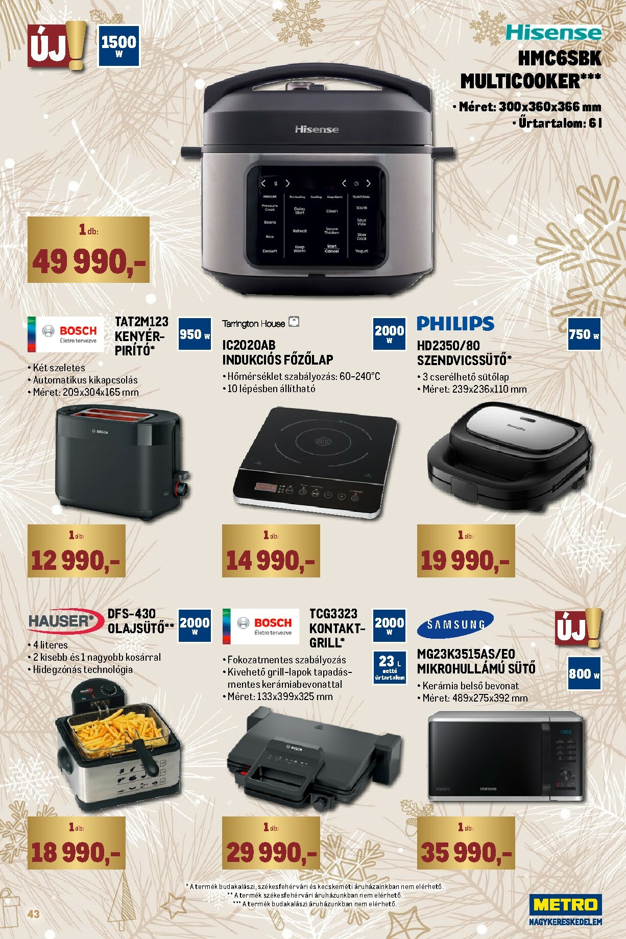 metro - Metro - Ünnepi katalógus akciós újság, érvényes 11.02. - 11.30. - page: 43