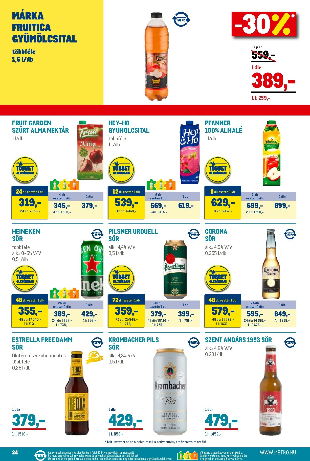 metro - Metro - Élelmiszer és Szezonális katalógus! akciós újság, érvényes 11.02. - 11.30. - page: 24