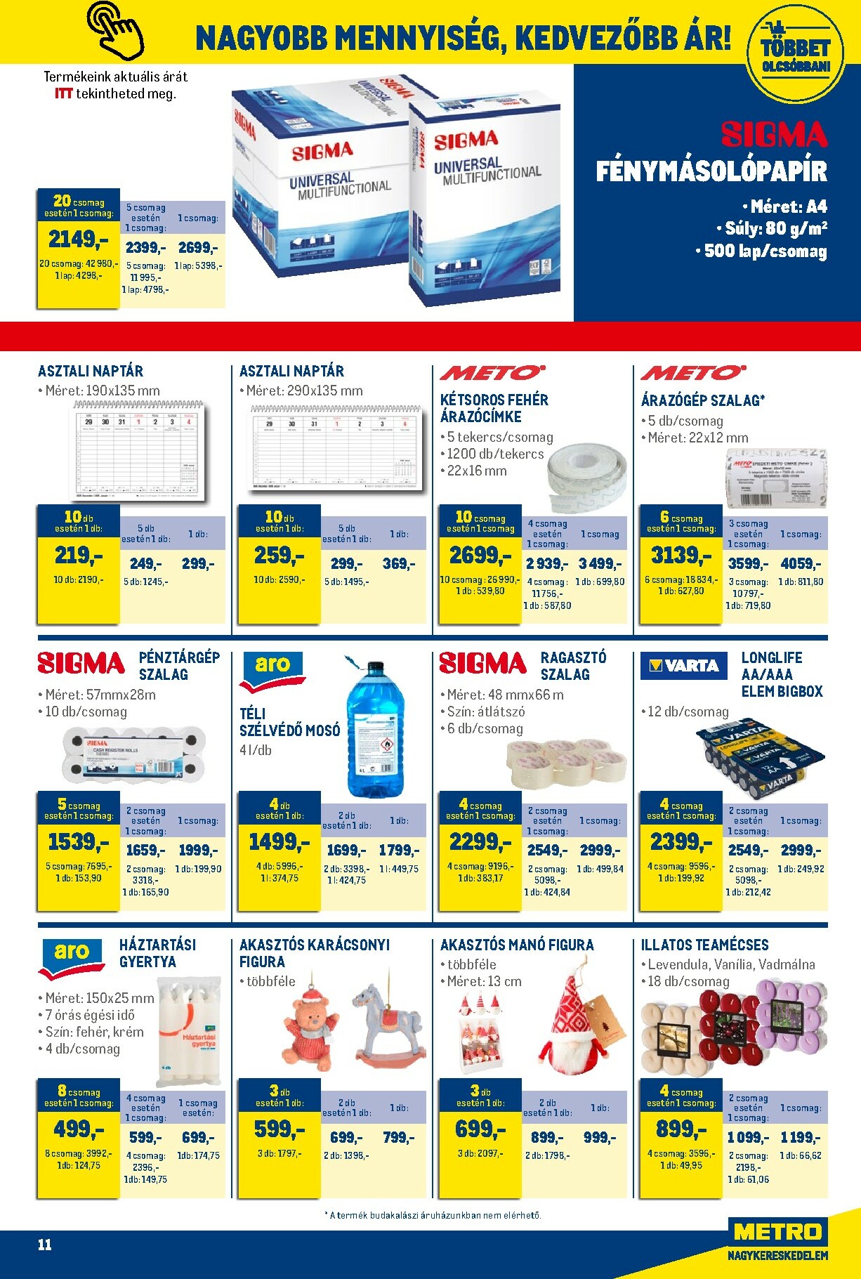 metro - Metro - Élelmiszer és Szezonális katalógus! akciós újság, érvényes 11.02. - 11.30. - page: 11
