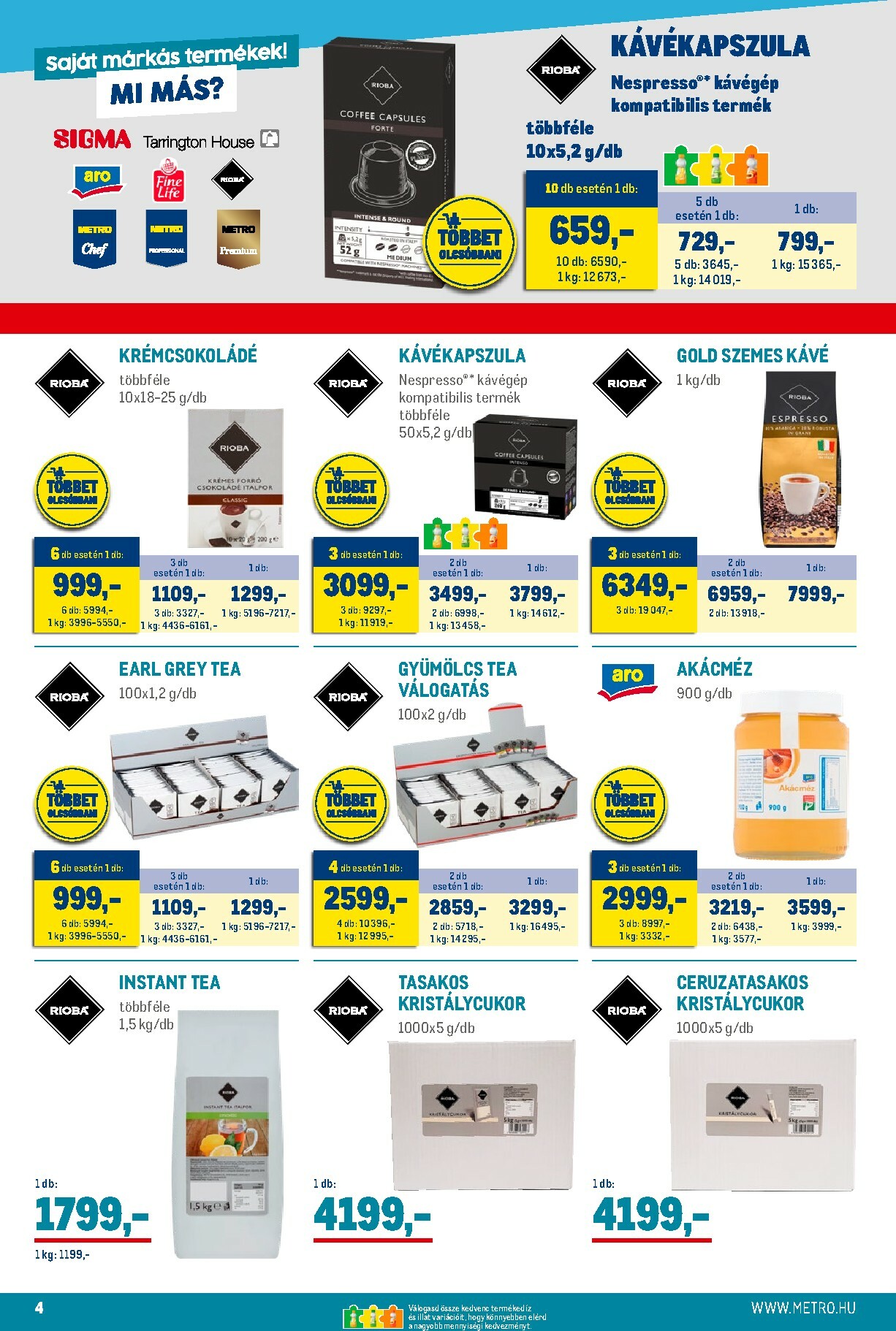 metro - Metro - Élelmiszer és Szezonális katalógus! akciós újság, érvényes 11.02. - 11.30. - page: 4
