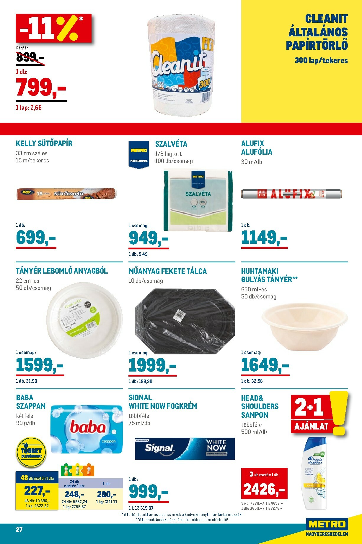 metro - Metro - Élelmiszer és Szezonális katalógus! akciós újság, érvényes 11.02. - 11.30. - page: 27