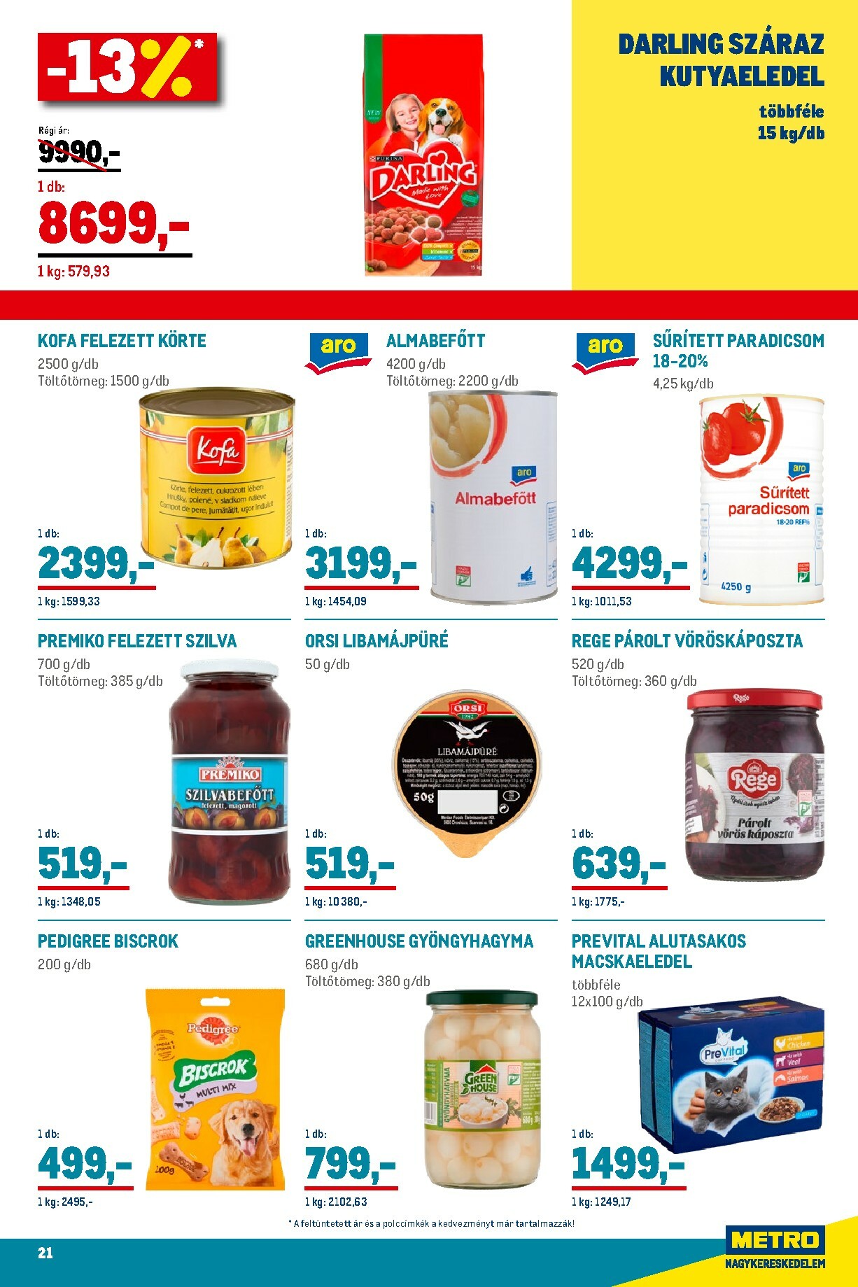 metro - Metro - Élelmiszer és Szezonális katalógus! akciós újság, érvényes 11.02. - 11.30. - page: 21