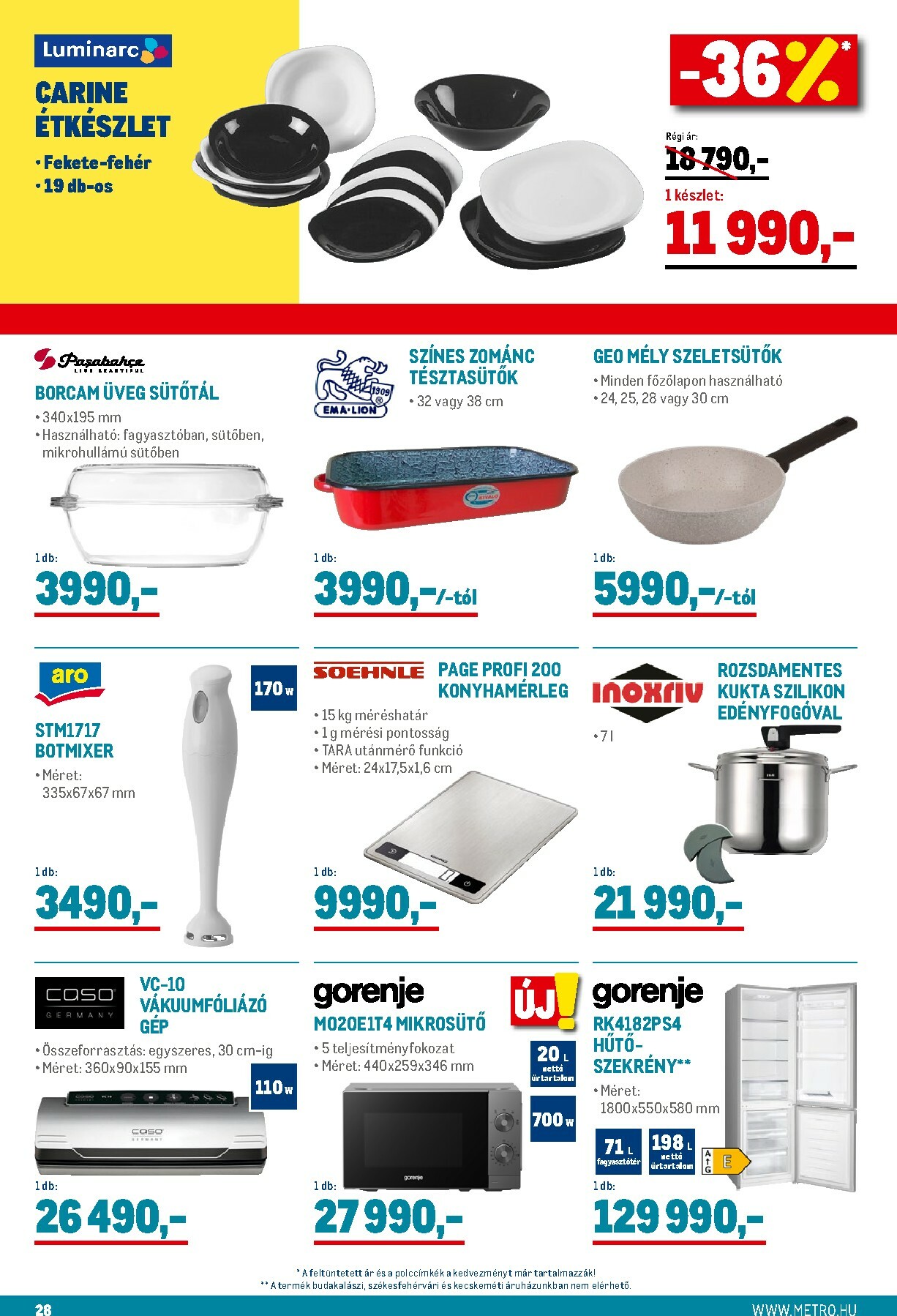 metro - Metro - Élelmiszer és Szezonális katalógus! akciós újság, érvényes 11.02. - 11.30. - page: 28