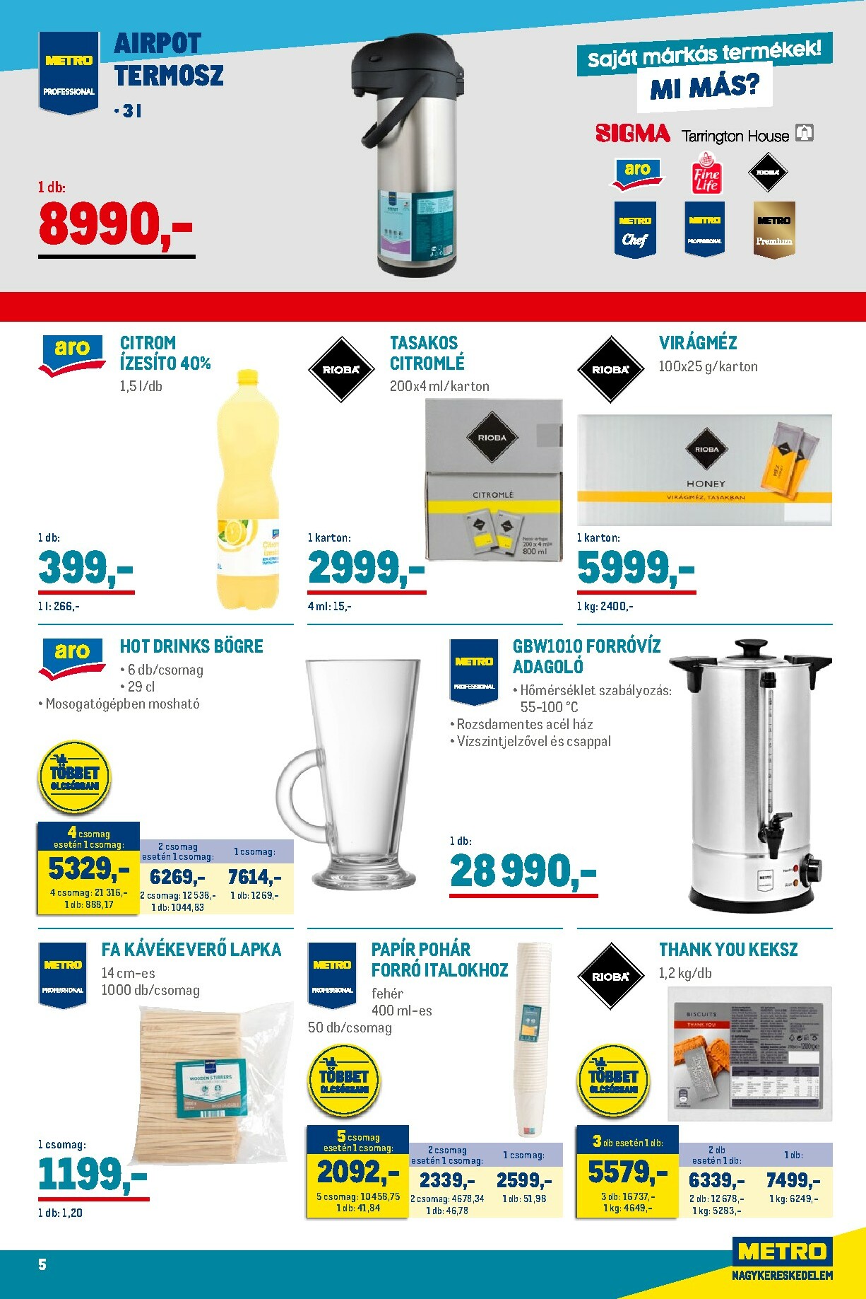 metro - Metro - Élelmiszer és Szezonális katalógus! akciós újság, érvényes 11.02. - 11.30. - page: 5