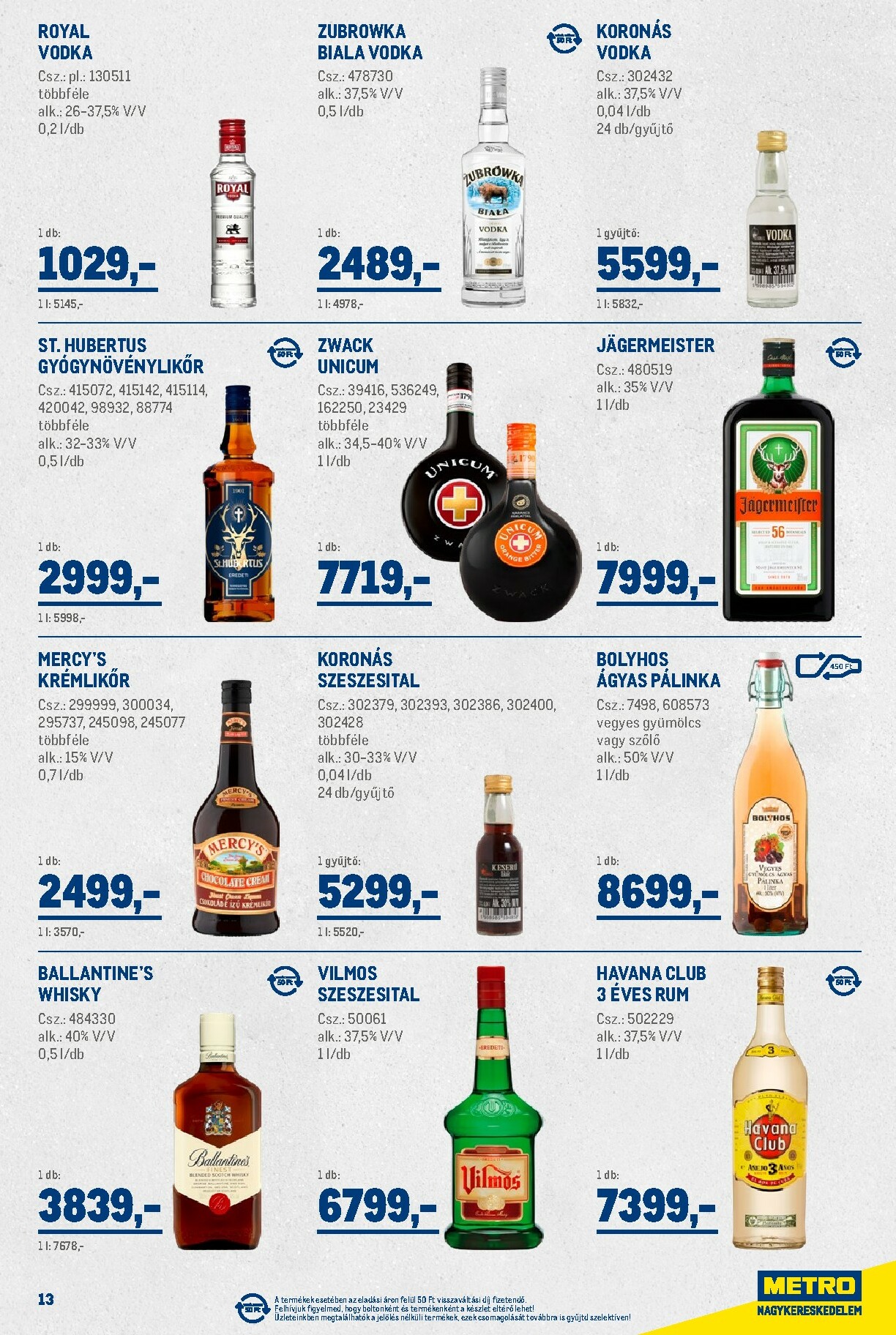 metro - Metro - Nagy Ajánlatok Kiskereskedőknek akciós újság, érvényes 12.01. - 12.31. - page: 13