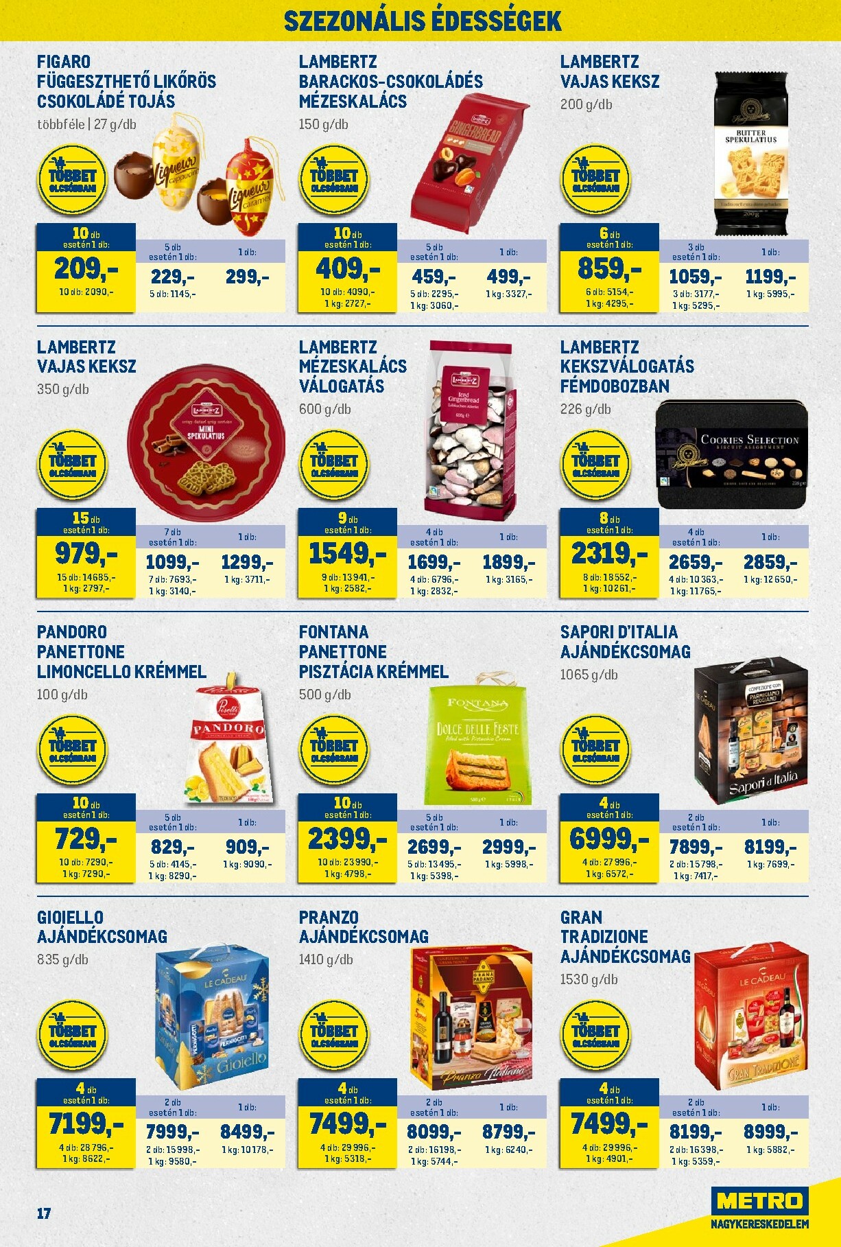 metro - Metro - Nagy Ajánlatok Kiskereskedőknek akciós újság, érvényes 12.01. - 12.31. - page: 17