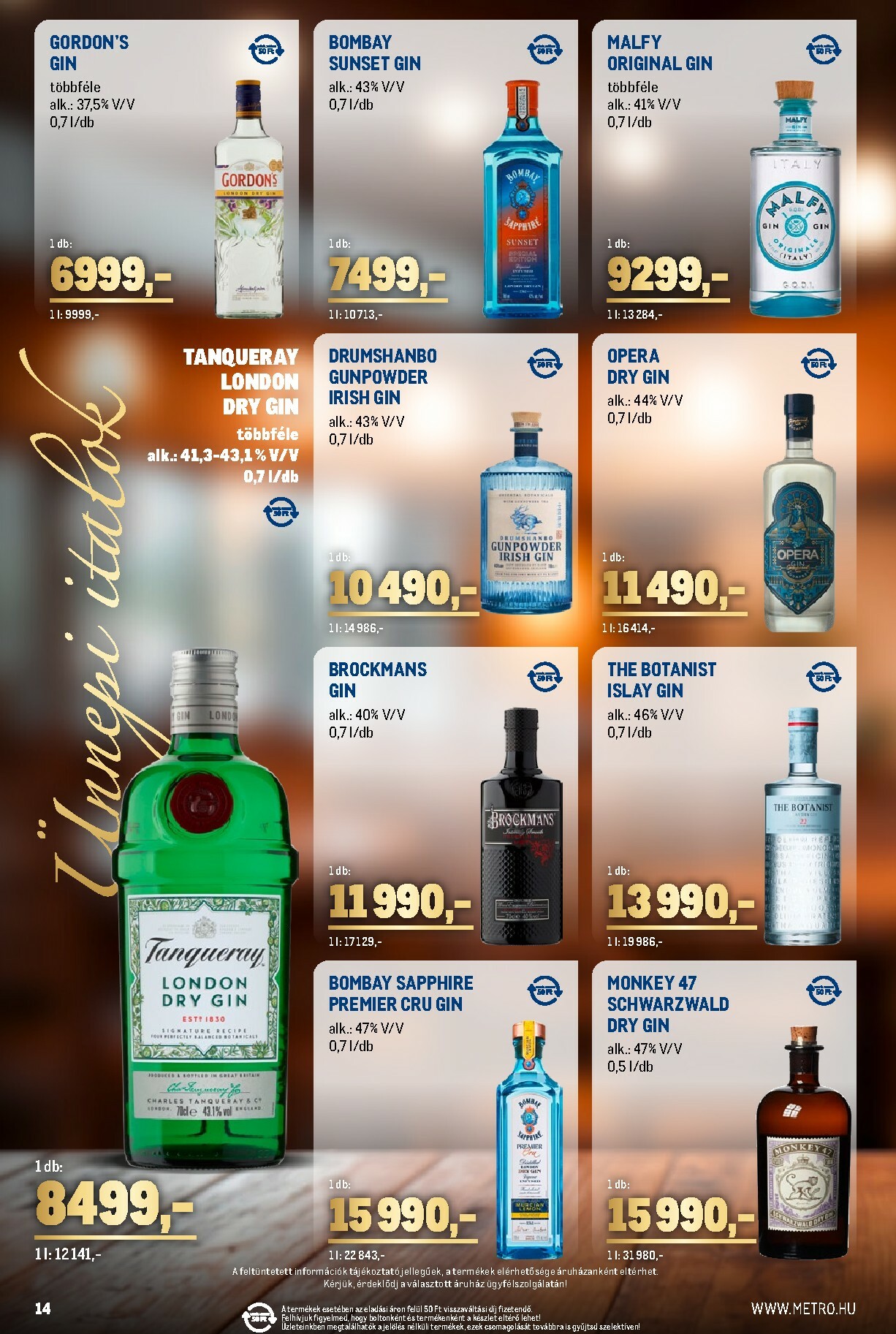 metro - Metro - Ünnepi italok katalógus akciós újság, érvényes 12.01. - 12.31. - page: 14