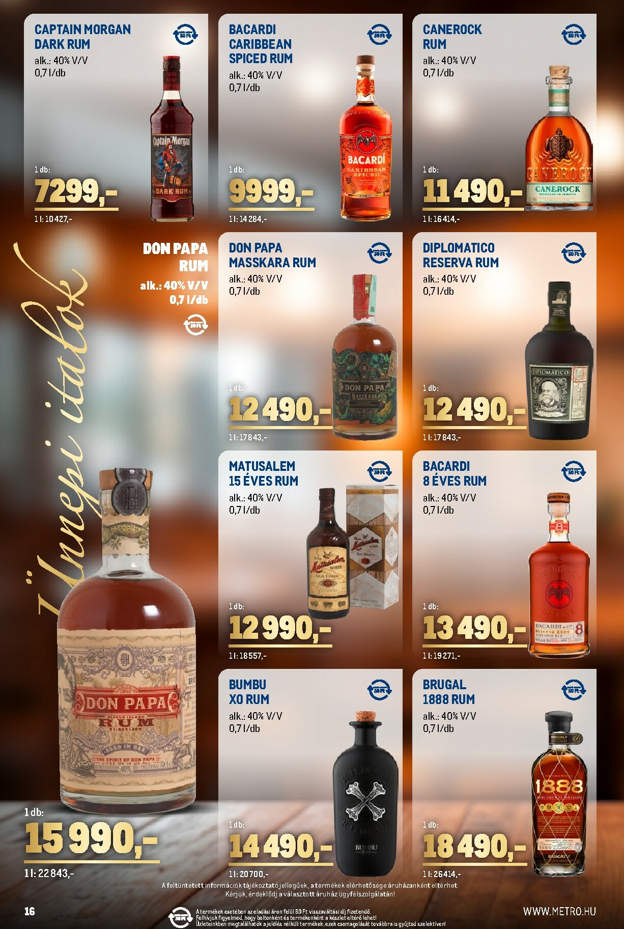 metro - Metro - Ünnepi italok katalógus akciós újság, érvényes 12.01. - 12.31. - page: 16