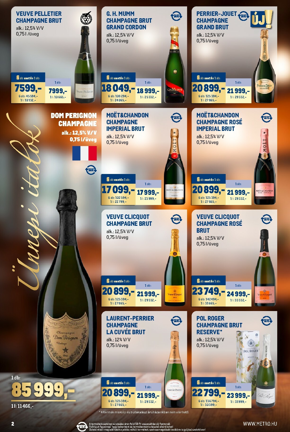 metro - Metro - Ünnepi italok katalógus akciós újság, érvényes 12.01. - 12.31. - page: 2