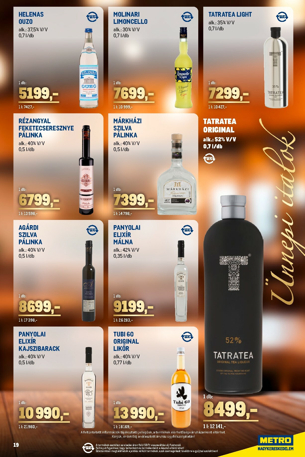 metro - Metro - Ünnepi italok katalógus akciós újság, érvényes 12.01. - 12.31. - page: 19