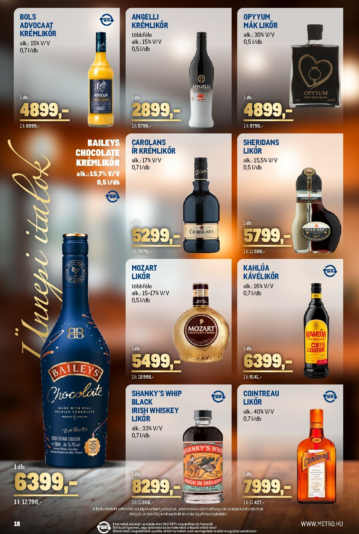 metro - Metro - Ünnepi italok katalógus akciós újság, érvényes 12.01. - 12.31. - page: 18
