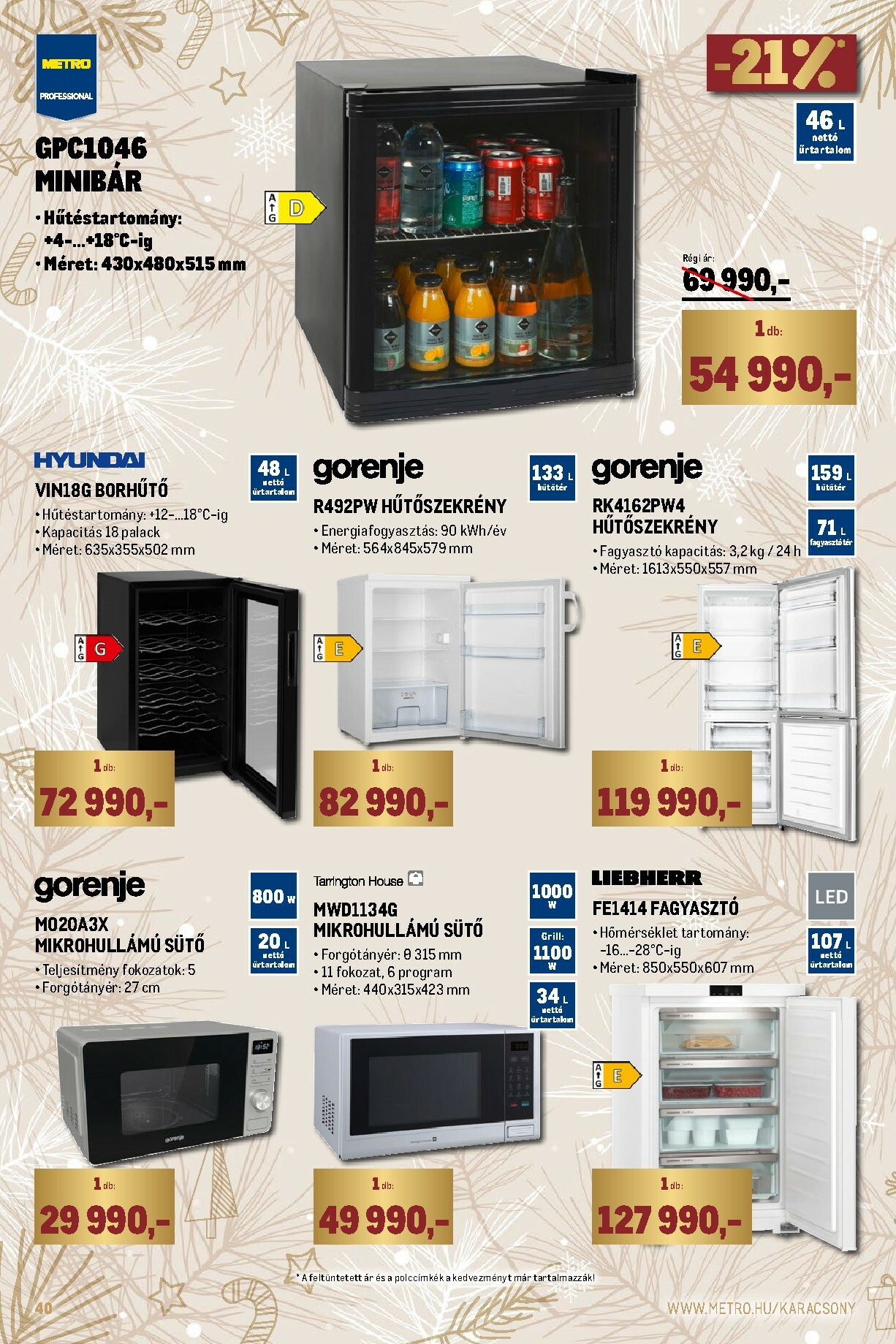 metro - Metro - Ünnepi katalógus akciós újság, érvényes 12.01. - 12.31. - page: 40