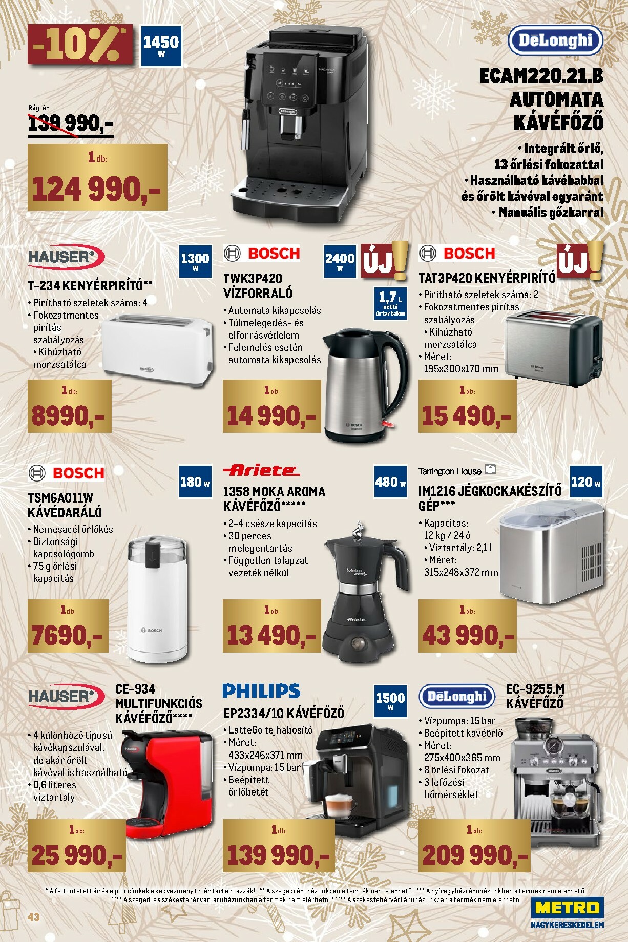 metro - Metro - Ünnepi katalógus akciós újság, érvényes 12.01. - 12.31. - page: 43