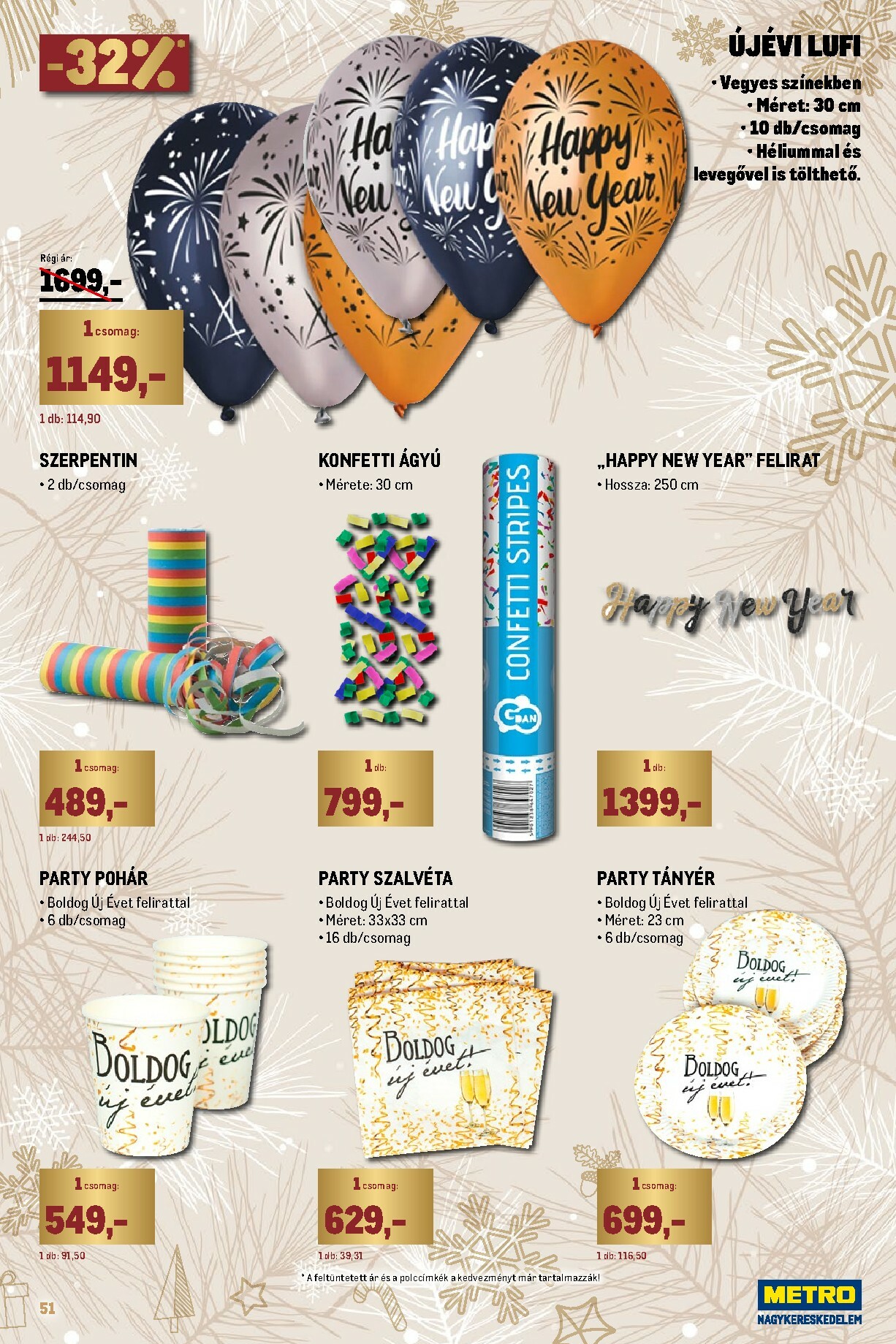 metro - Metro - Ünnepi katalógus akciós újság, érvényes 12.01. - 12.31. - page: 51
