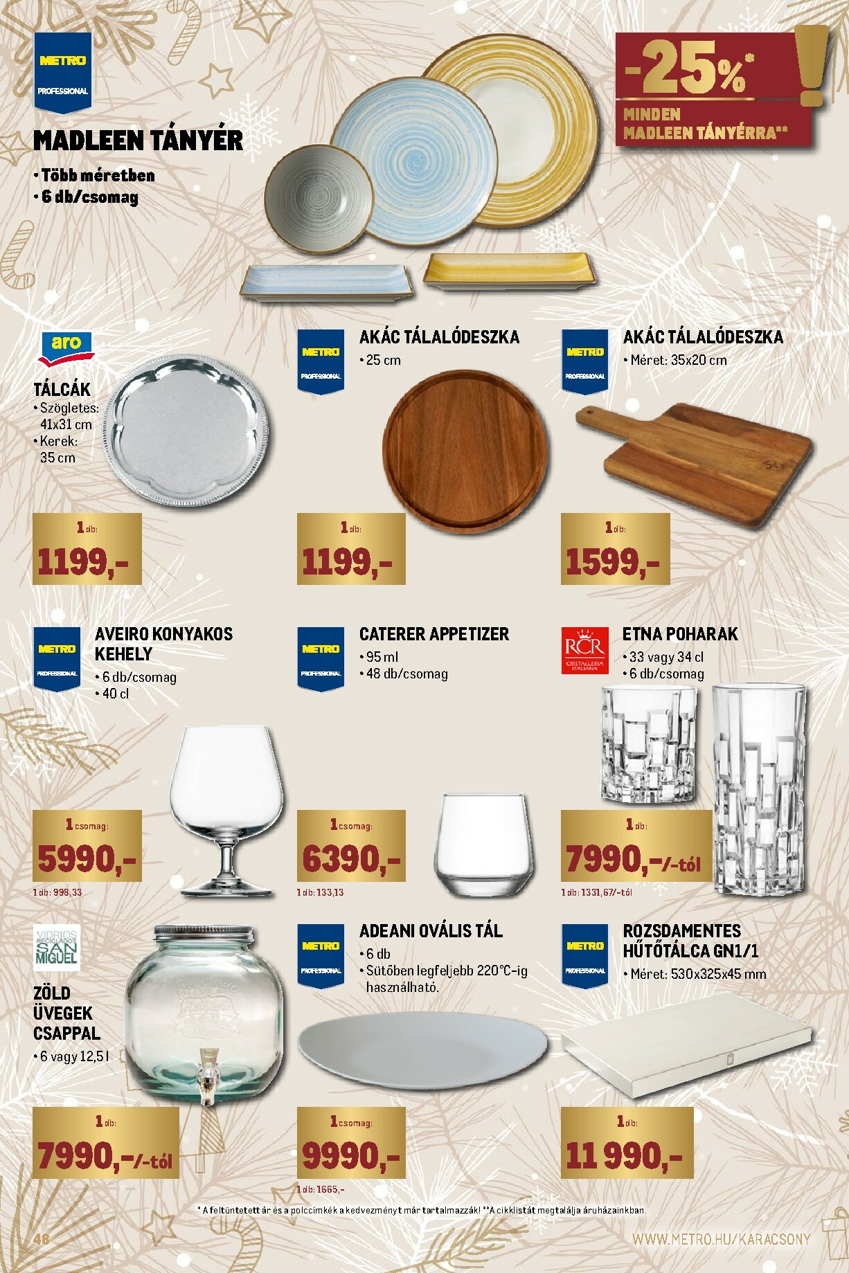 metro - Metro - Ünnepi katalógus akciós újság, érvényes 12.01. - 12.31. - page: 48