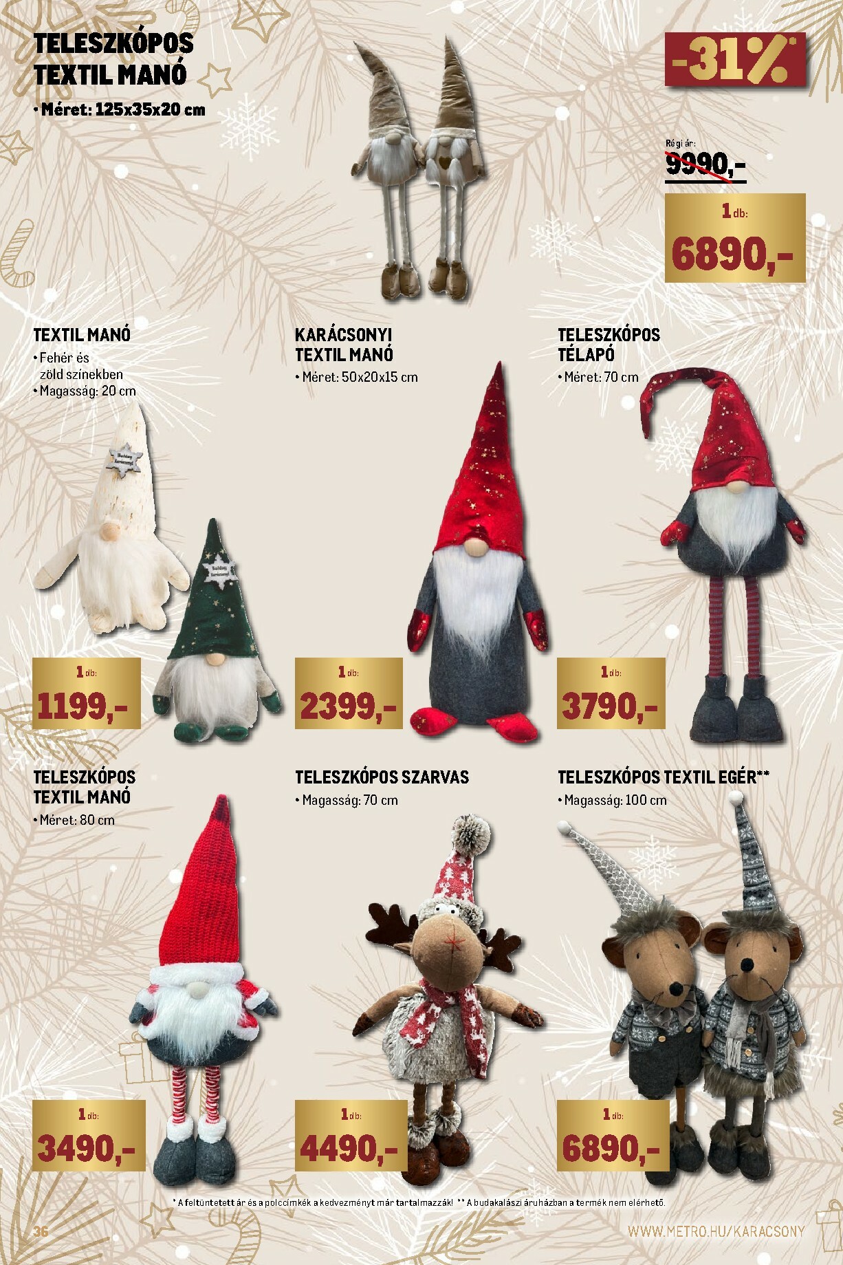 metro - Metro - Ünnepi katalógus akciós újság, érvényes 12.01. - 12.31. - page: 36