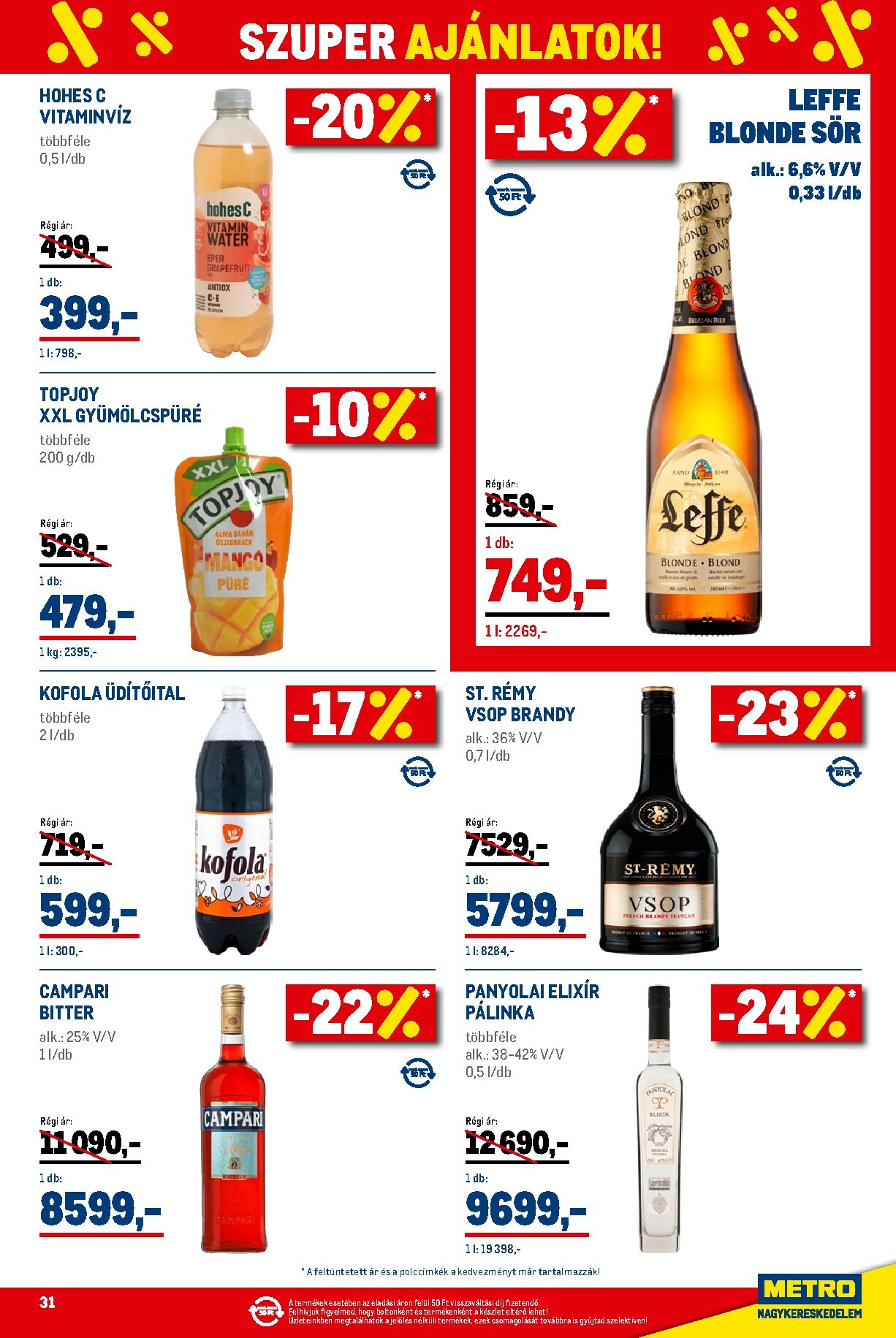 metro - Metro - Élelmiszer és Szezonális Ajánlataink Kiskereskedőknek akciós újság, érvényes 01.02. - 01.31. - page: 31