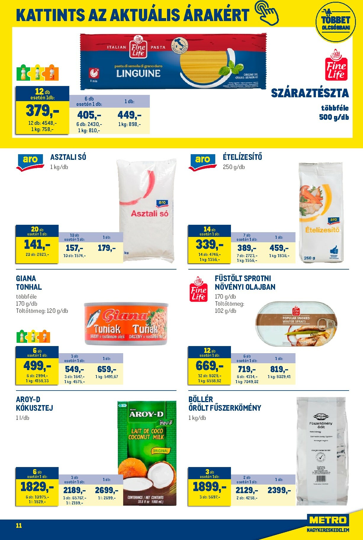 metro - Metro - Élelmiszer és Szezonális Ajánlataink Kiskereskedőknek akciós újság, érvényes 01.02. - 01.31. - page: 11