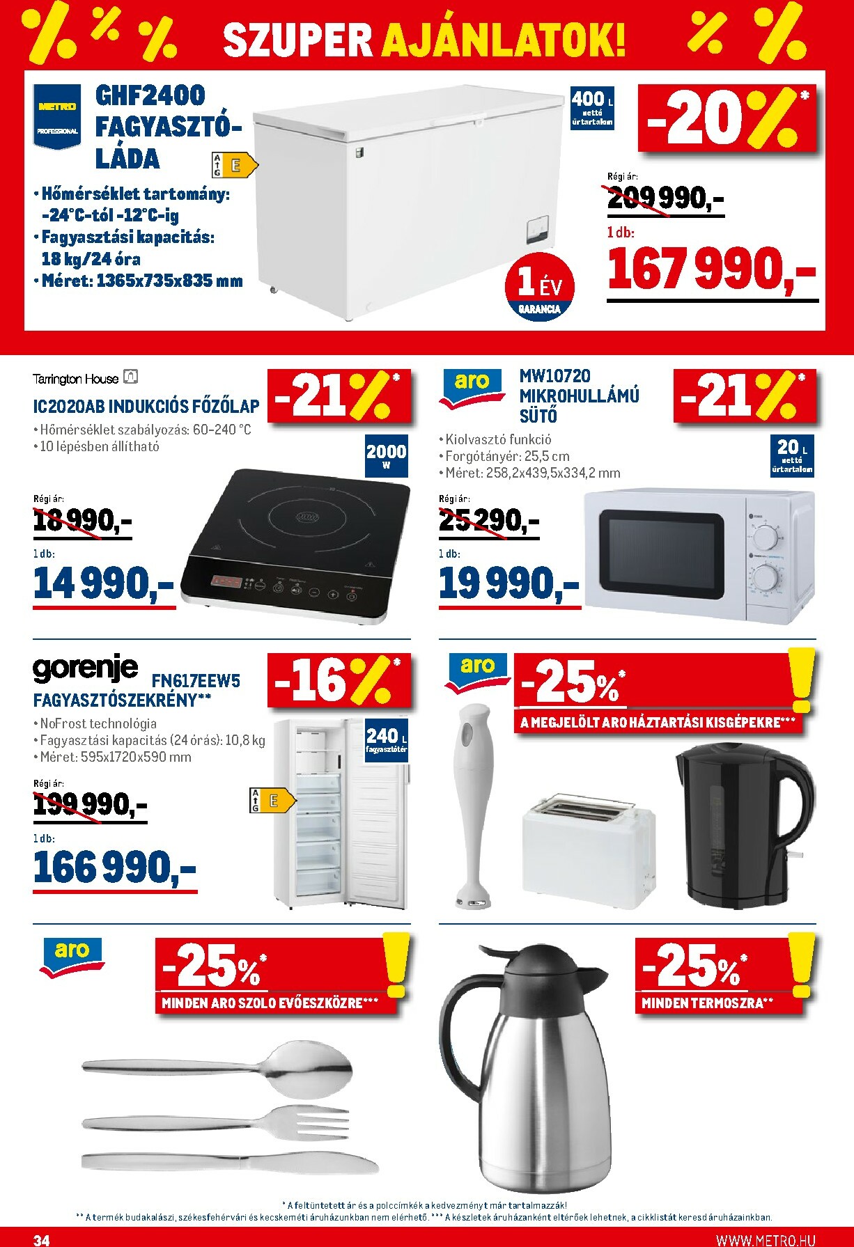 metro - Metro - Élelmiszer és Szezonális Ajánlataink Kiskereskedőknek akciós újság, érvényes 01.02. - 01.31. - page: 34