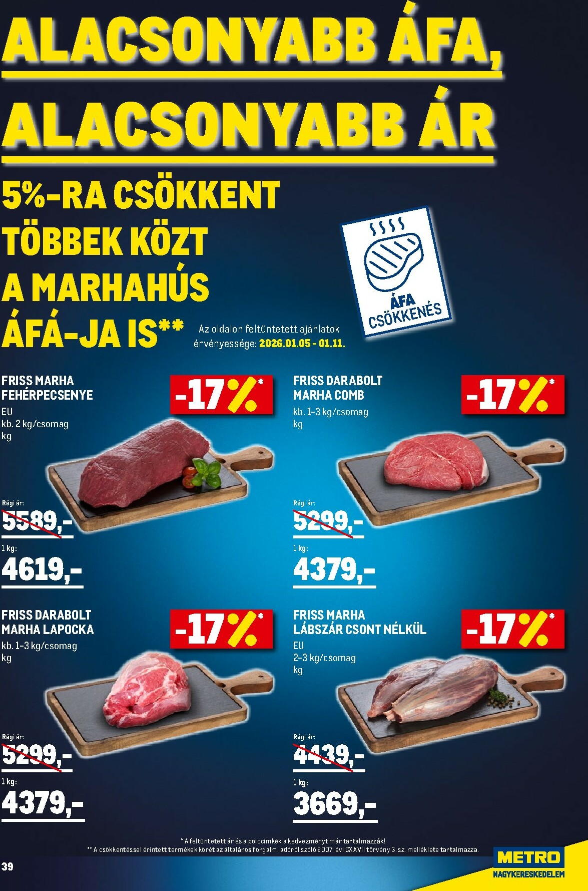 metro - Metro - Élelmiszer és Szezonális Ajánlataink Kiskereskedőknek akciós újság, érvényes 01.02. - 01.31. - page: 39