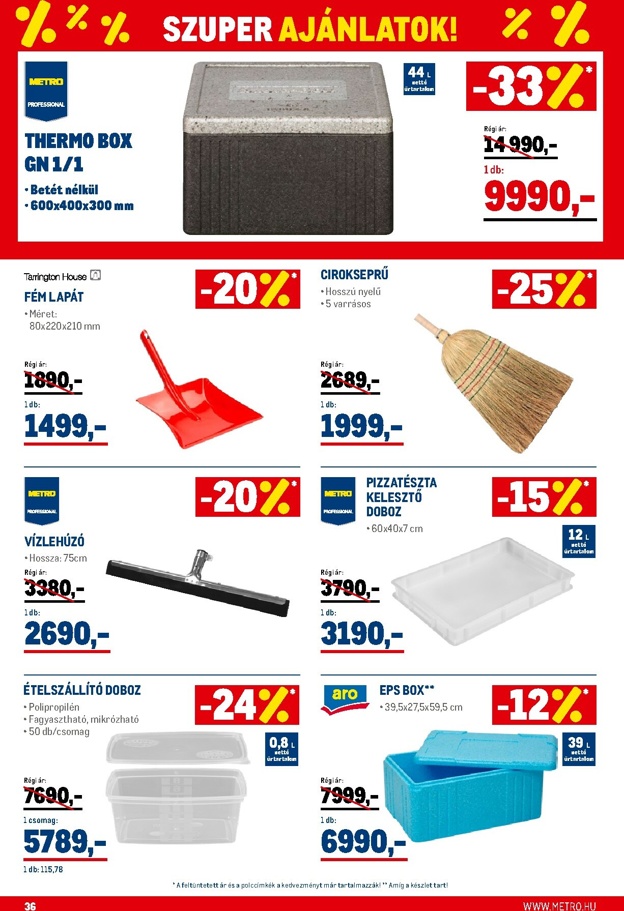 metro - Metro - Élelmiszer és Szezonális Ajánlataink Kiskereskedőknek akciós újság, érvényes 01.02. - 01.31. - page: 36