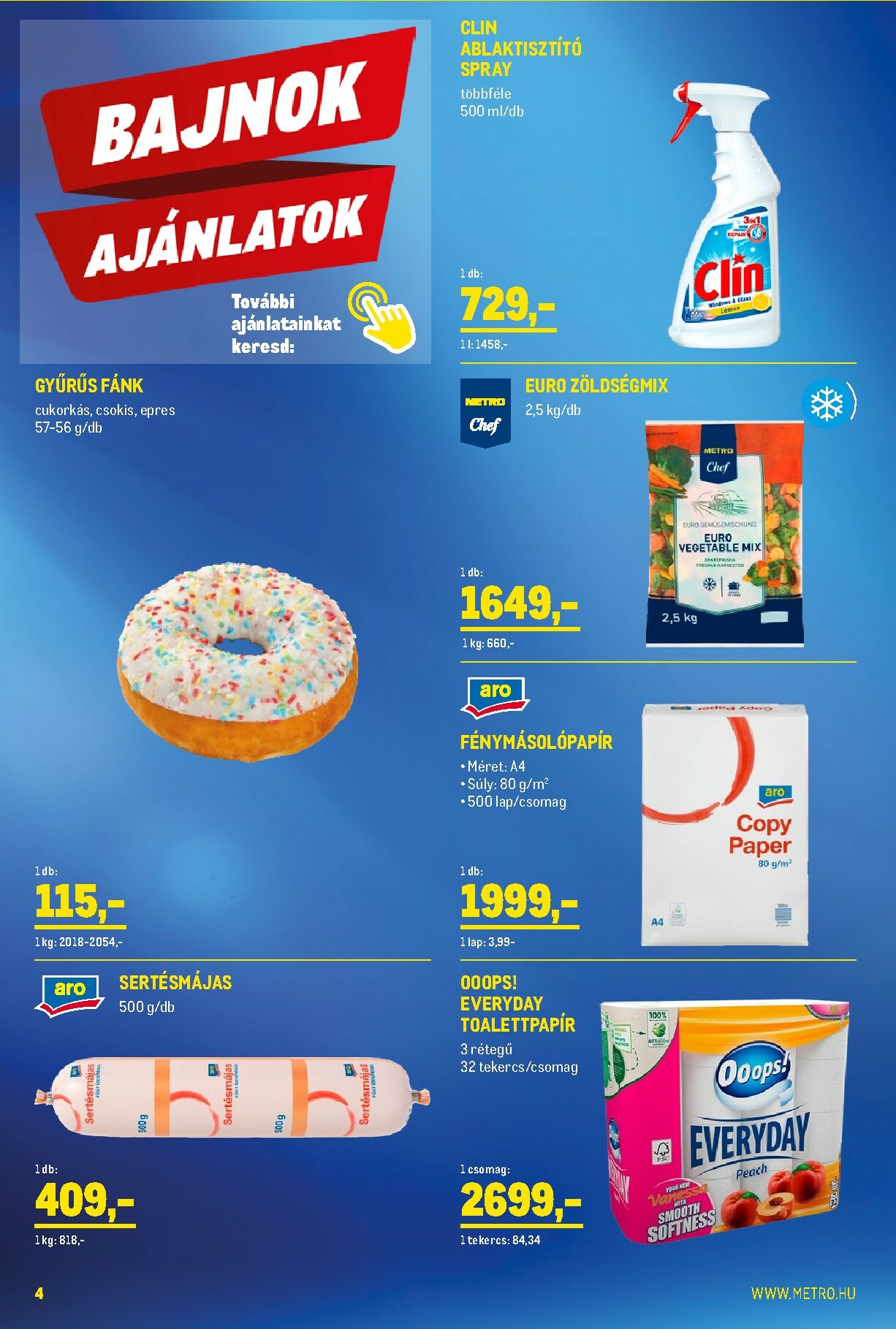 metro - Metro - Élelmiszer és Szezonális Ajánlataink Kiskereskedőknek akciós újság, érvényes 01.02. - 01.31. - page: 4