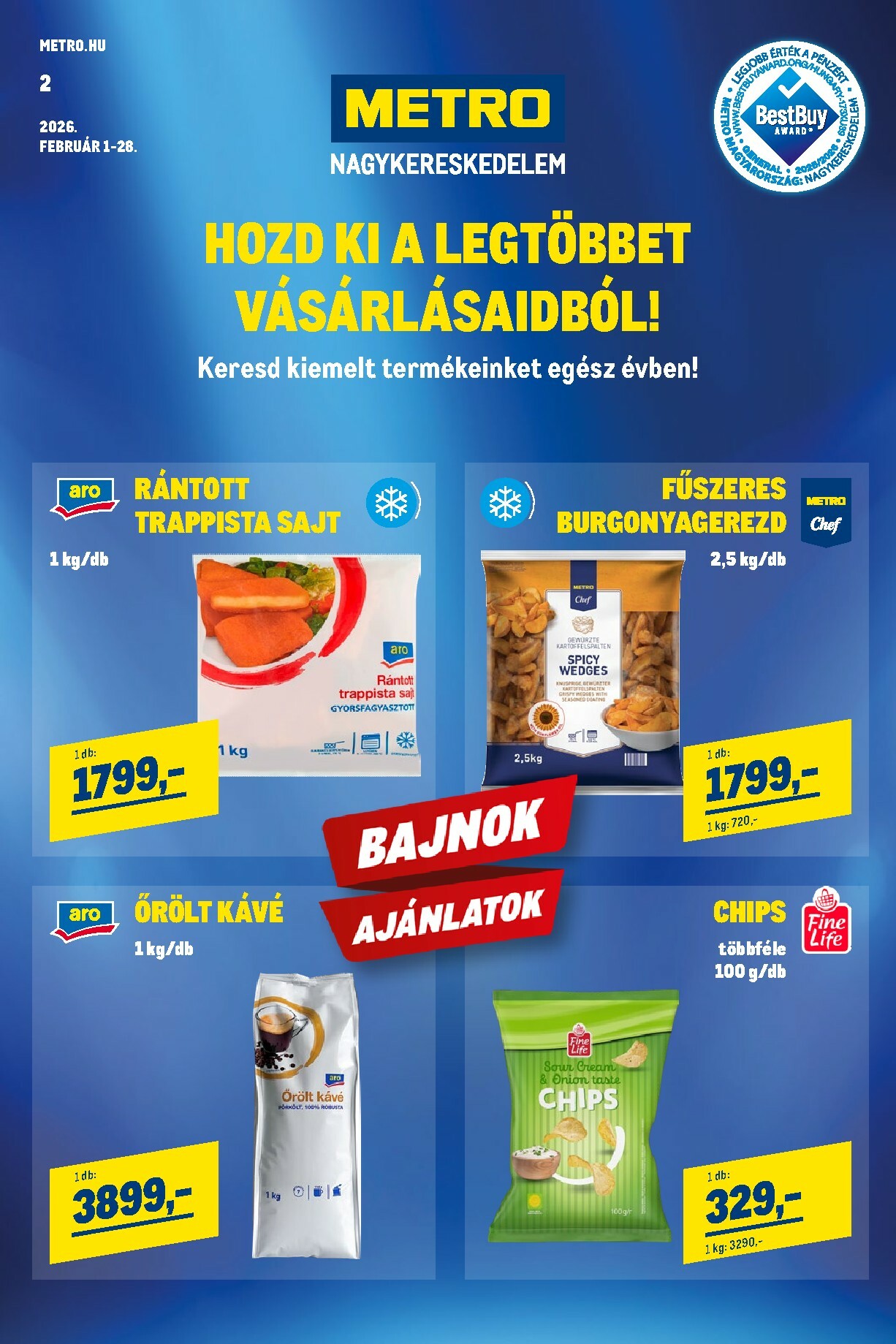 metro - Metro akciós újság, érvényes 2026.02.01. - 2026.02.28.