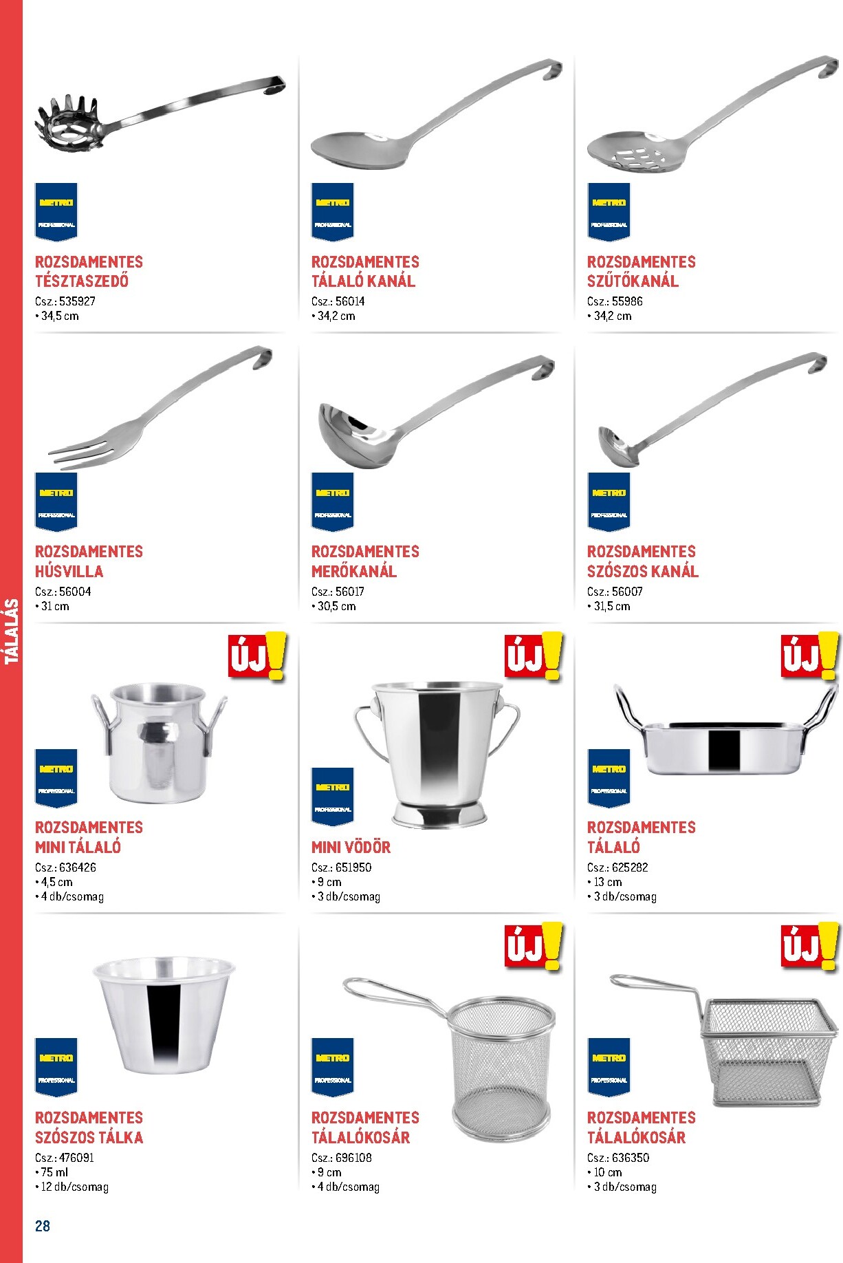 metro - Metro - Gasztro konyha katalógus akciós újság, érvényes 2026.02.18. - 2026.05.31. - page: 28