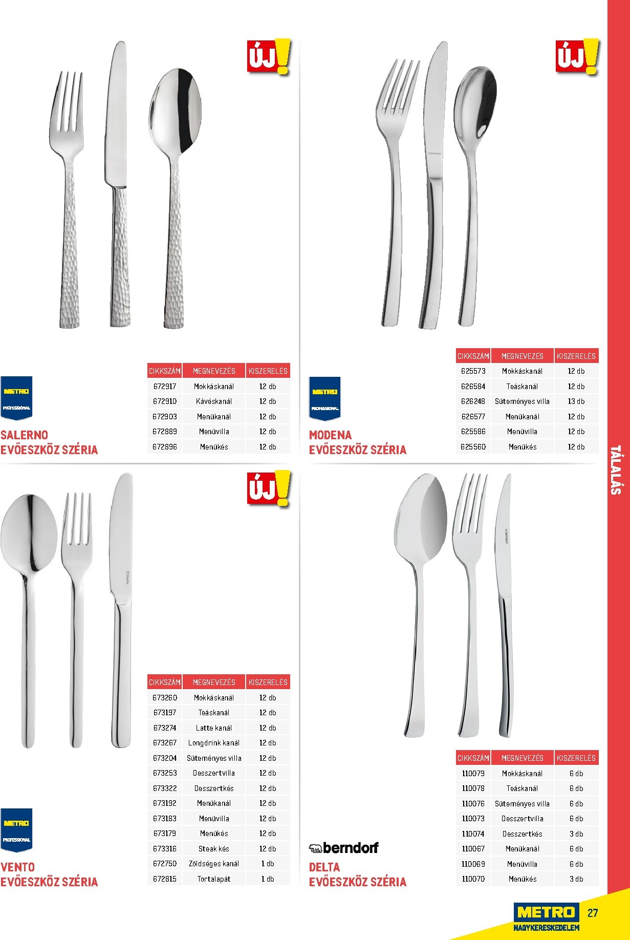 metro - Metro - Gasztro konyha katalógus akciós újság, érvényes 2026.02.18. - 2026.05.31. - page: 27