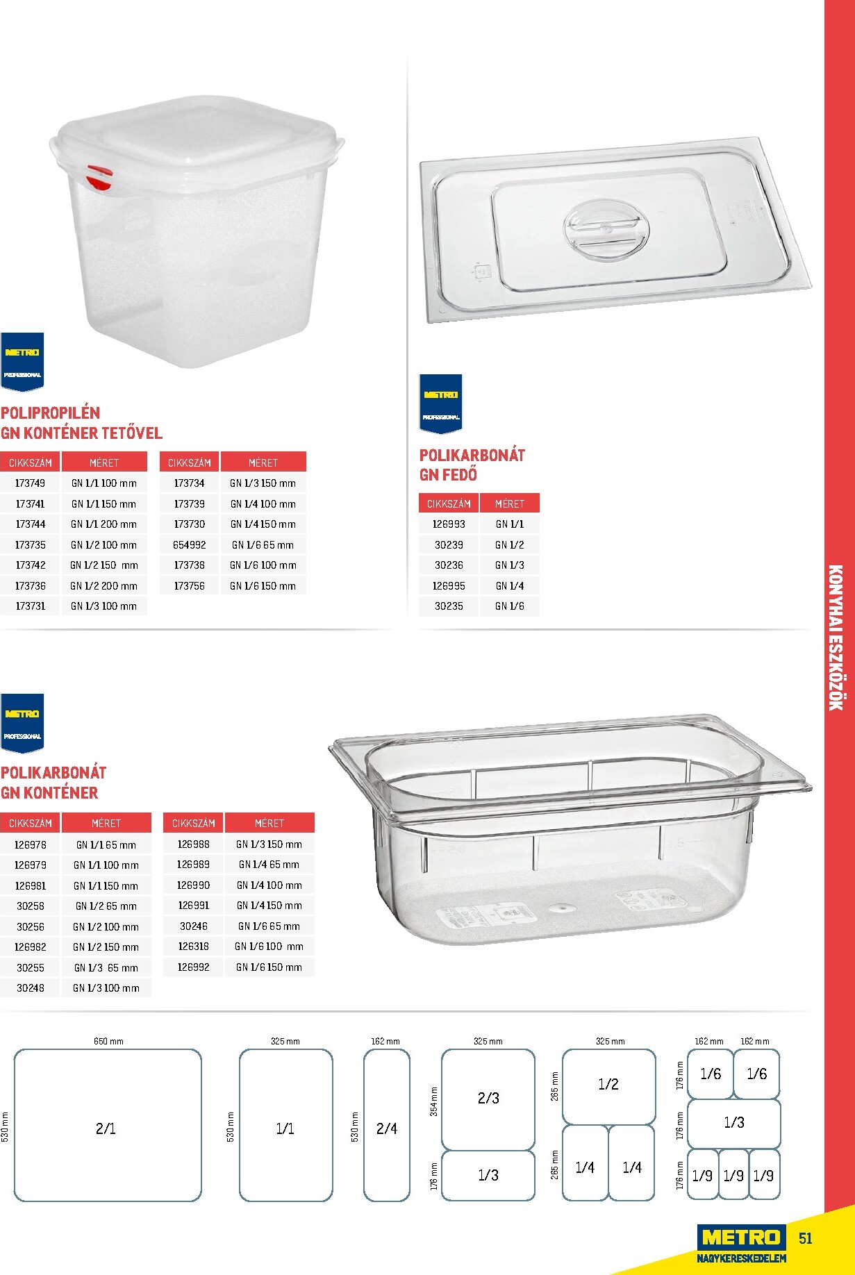 metro - Metro - Gasztro konyha katalógus akciós újság, érvényes 2026.02.18. - 2026.05.31. - page: 51