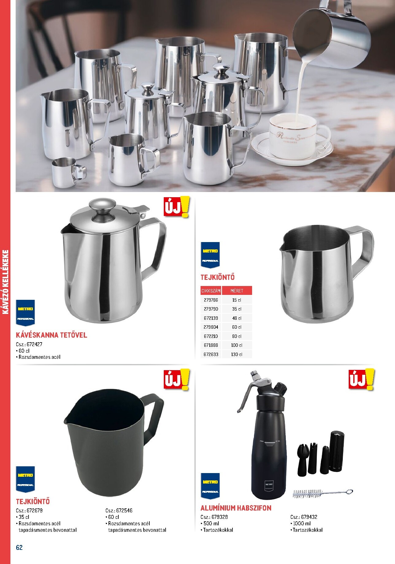 metro - Metro - Gasztro konyha katalógus akciós újság, érvényes 2026.02.18. - 2026.05.31. - page: 62