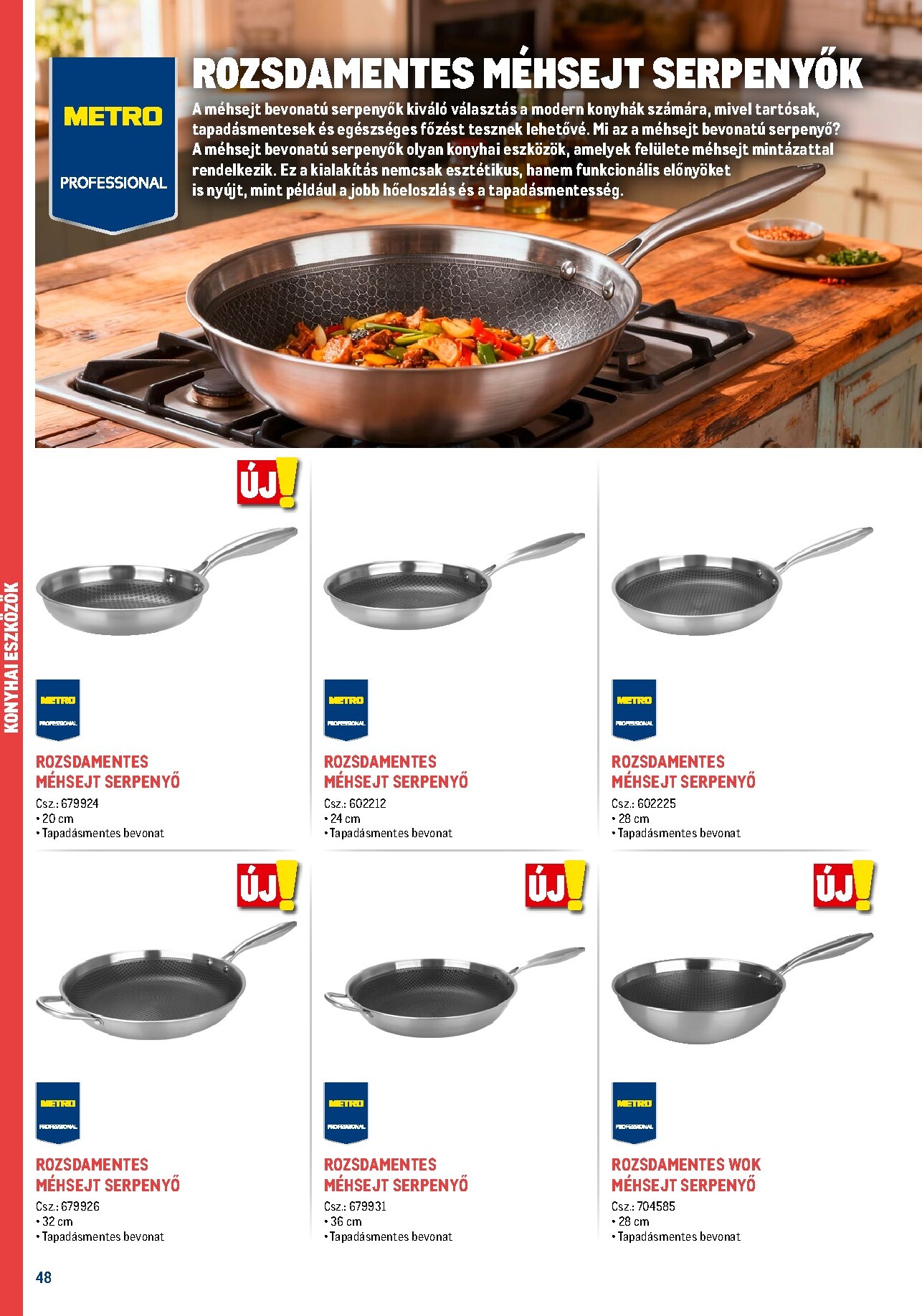 metro - Metro - Gasztro konyha katalógus akciós újság, érvényes 2026.02.18. - 2026.05.31. - page: 48