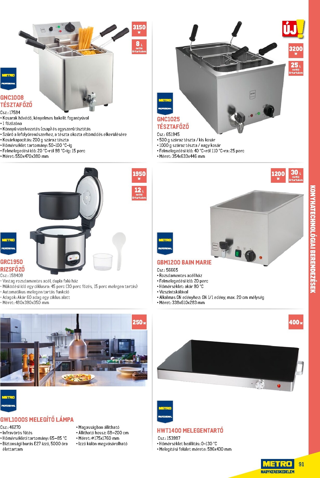 metro - Metro - Gasztro konyha katalógus akciós újság, érvényes 2026.02.18. - 2026.05.31. - page: 91