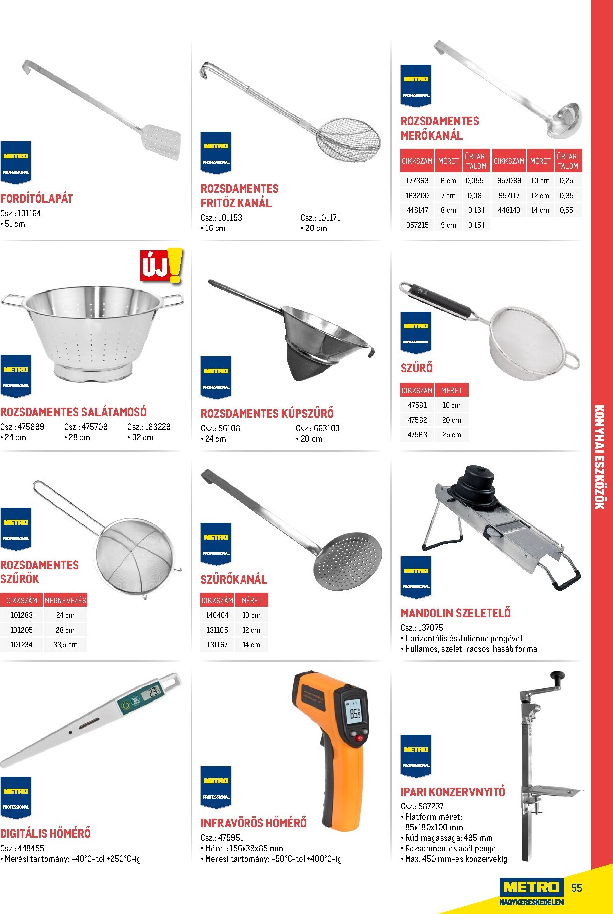 metro - Metro - Gasztro konyha katalógus akciós újság, érvényes 2026.02.18. - 2026.05.31. - page: 55