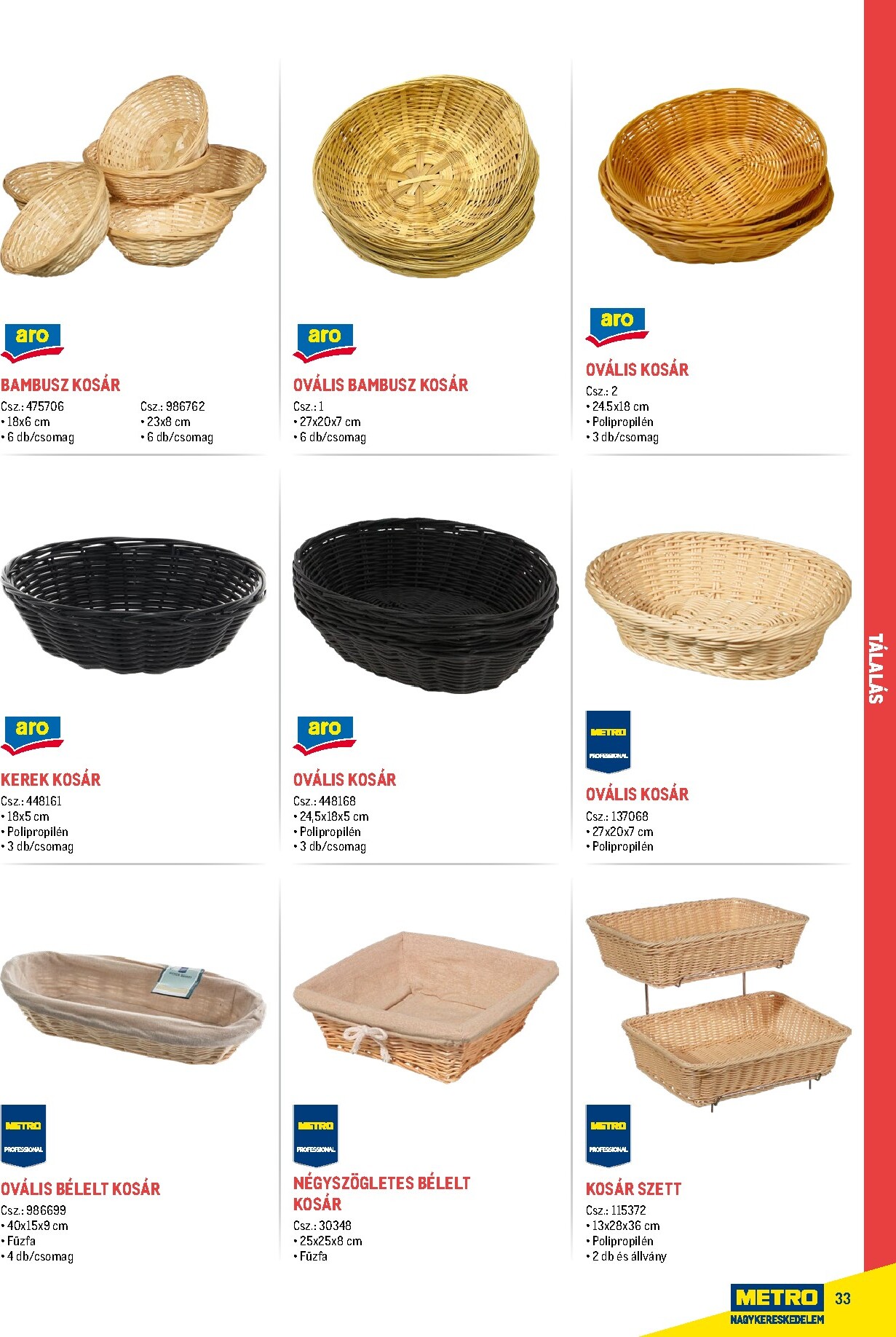 metro - Metro - Gasztro konyha katalógus akciós újság, érvényes 2026.02.18. - 2026.05.31. - page: 33