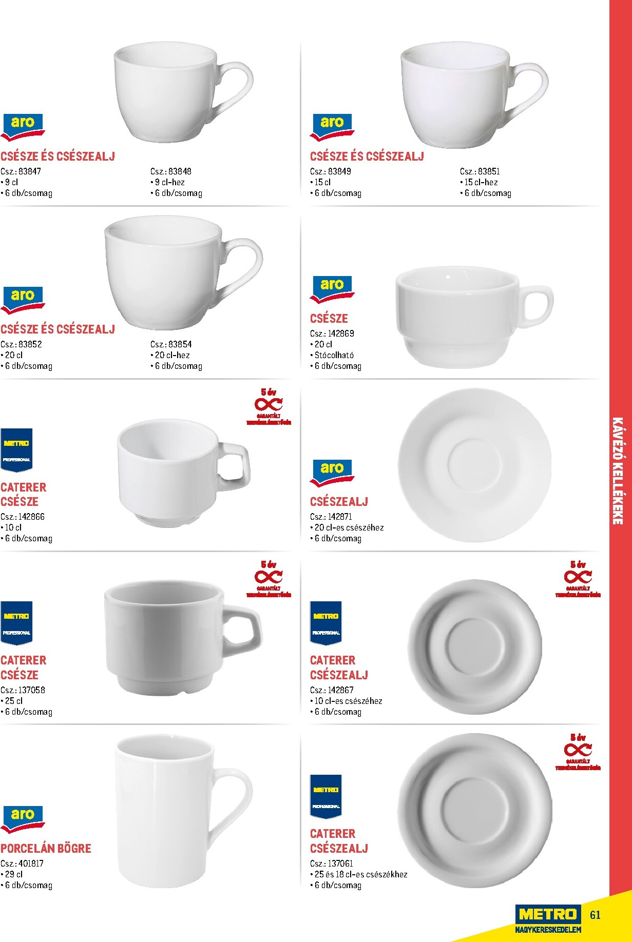 metro - Metro - Gasztro konyha katalógus akciós újság, érvényes 2026.02.18. - 2026.05.31. - page: 61