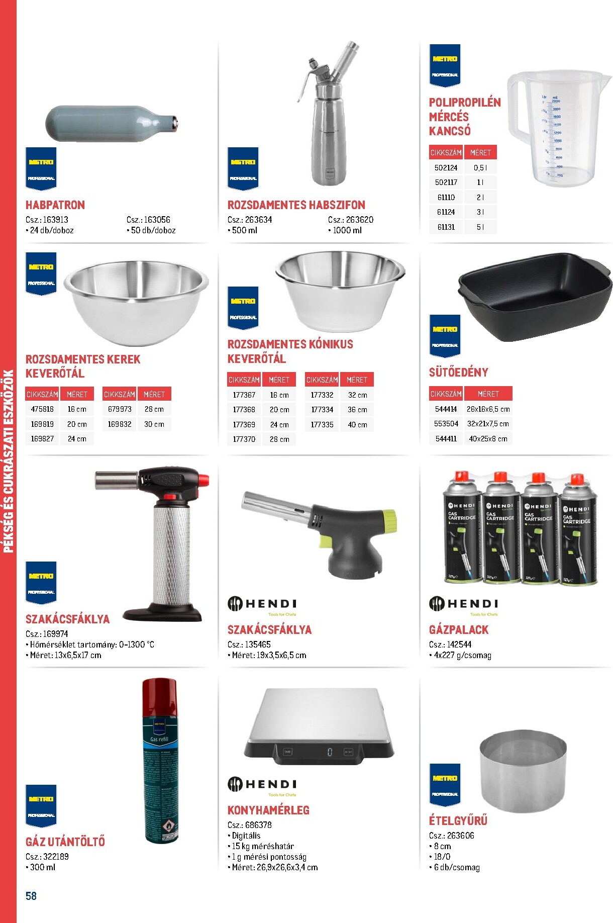 metro - Metro - Gasztro konyha katalógus akciós újság, érvényes 2026.02.18. - 2026.05.31. - page: 58