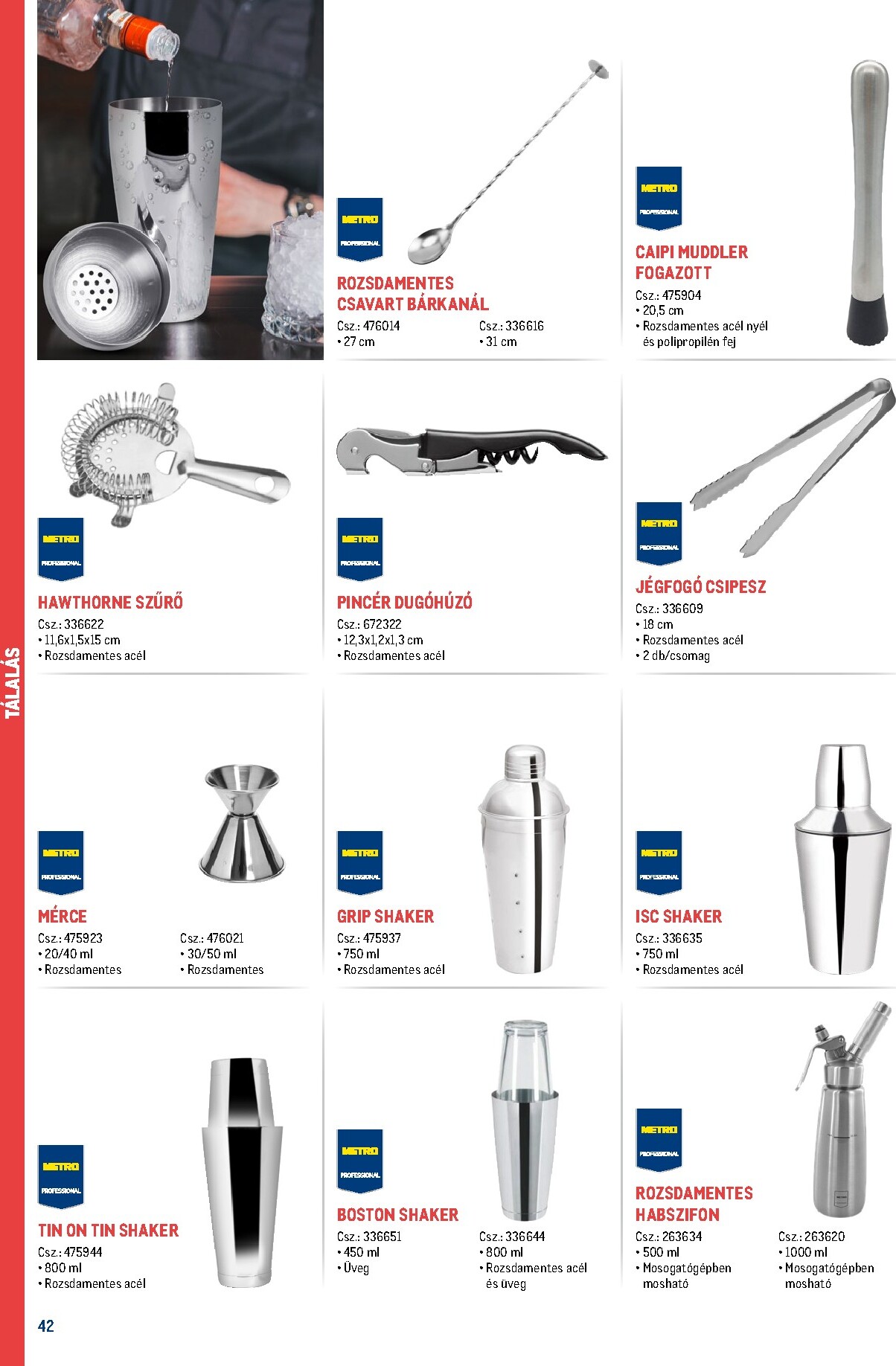 metro - Metro - Gasztro konyha katalógus akciós újság, érvényes 2026.02.18. - 2026.05.31. - page: 42