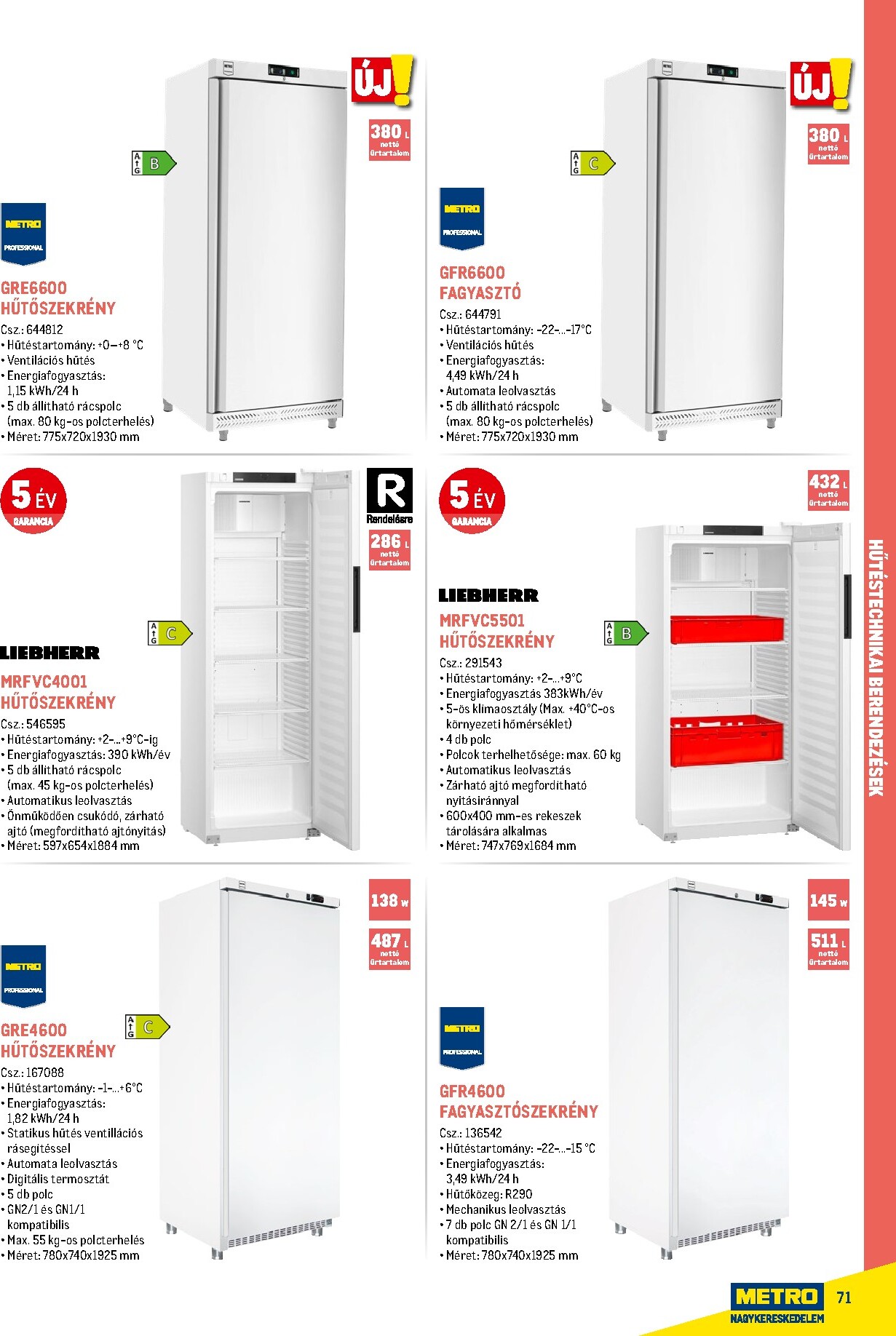 metro - Metro - Gasztro konyha katalógus akciós újság, érvényes 2026.02.18. - 2026.05.31. - page: 71