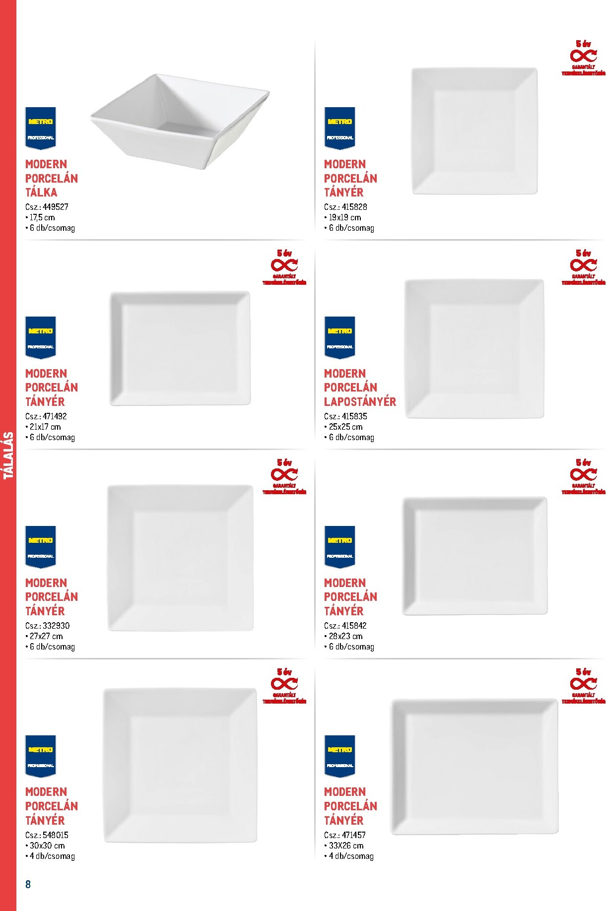 metro - Metro - Gasztro konyha katalógus akciós újság, érvényes 2026.02.18. - 2026.05.31. - page: 8