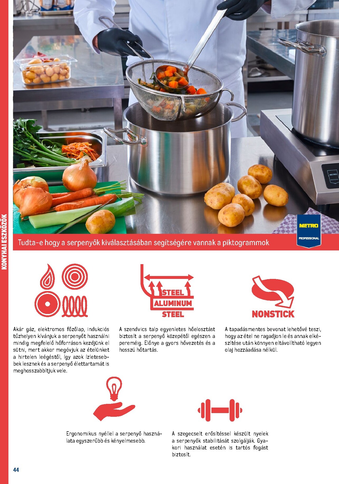 metro - Metro - Gasztro konyha katalógus akciós újság, érvényes 2026.02.18. - 2026.05.31. - page: 44