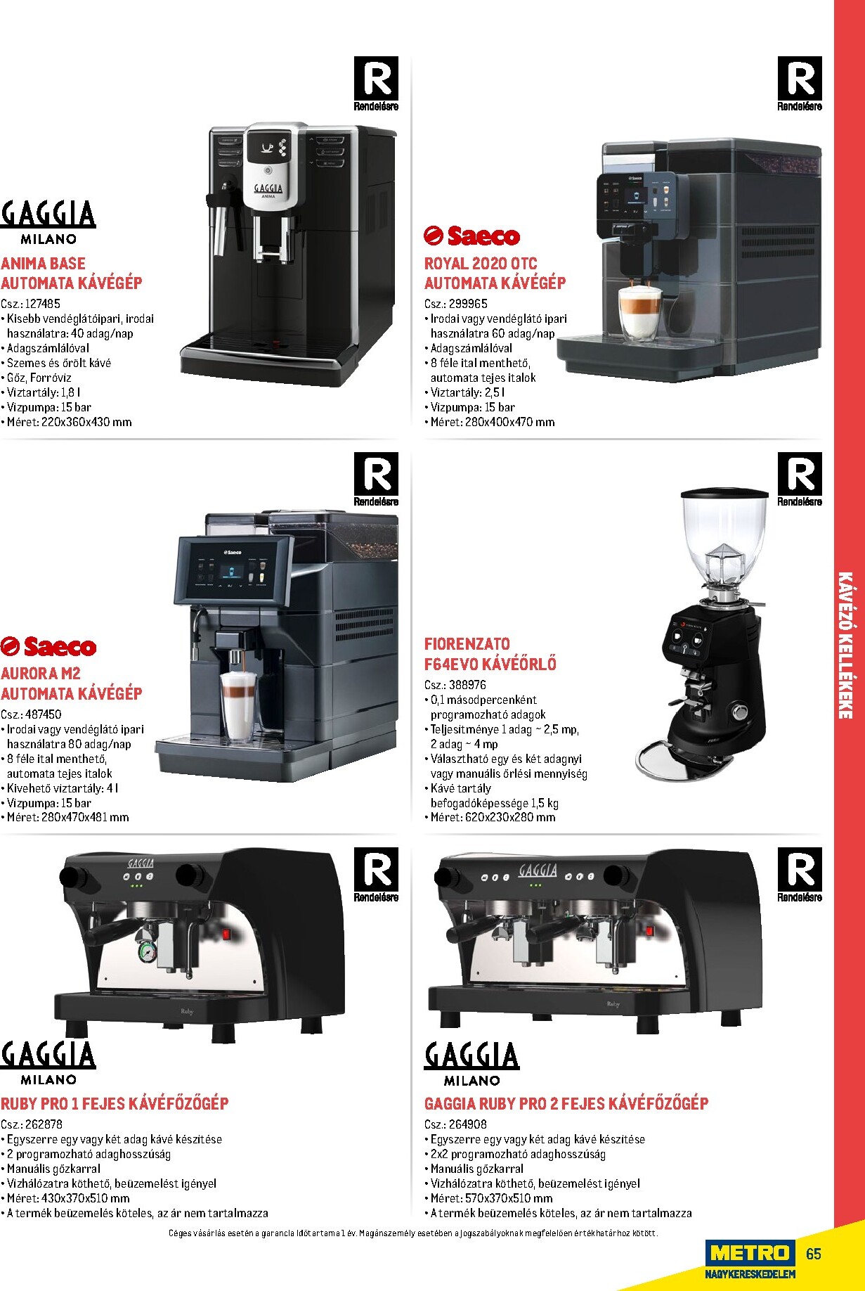 metro - Metro - Gasztro konyha katalógus akciós újság, érvényes 2026.02.18. - 2026.05.31. - page: 65